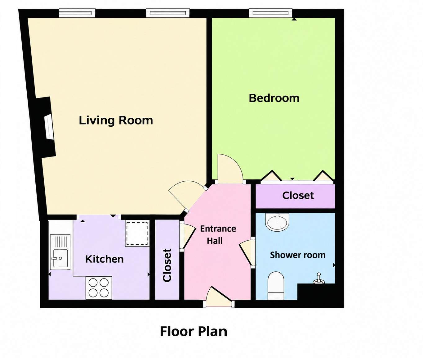 Floorplan of 1 bedroom Flat for sale, Oxford Avenue, Guiseley, West Yorkshire, LS20