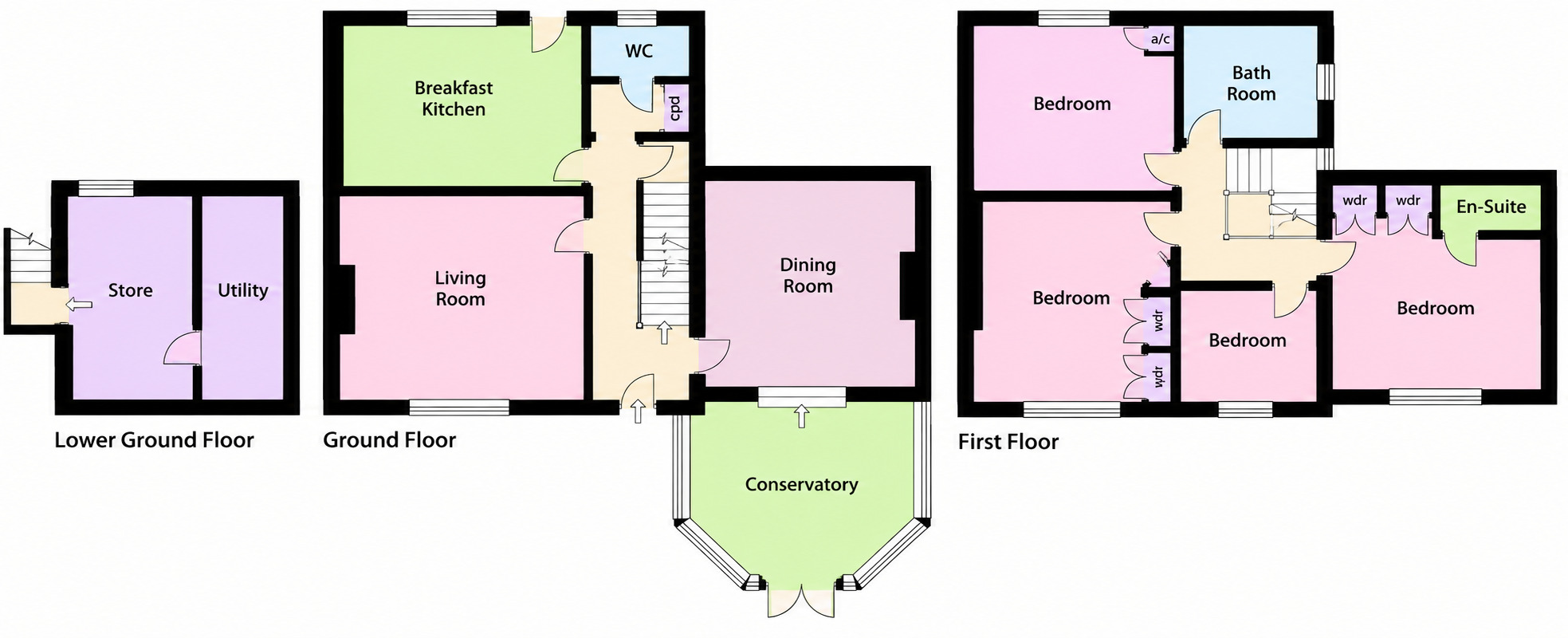 Floorplan of 4 bedroom Semi Detached House for sale, Prod Lane, Baildon, West Yorkshire, BD17