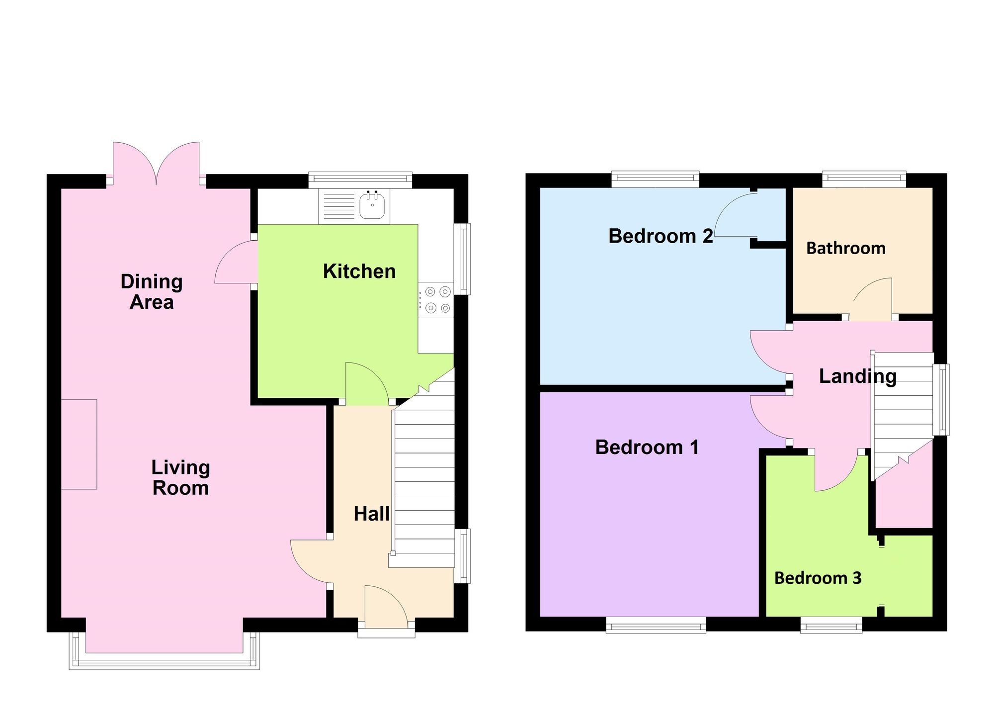 Floorplan of 3 bedroom Semi Detached House for sale, Central Avenue, Baildon, West Yorkshire, BD17