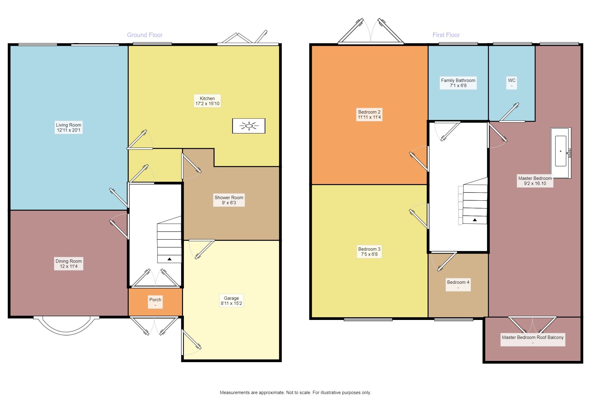 Floorplan of 4 bedroom Semi Detached House for sale, Leicester Road, Glen Parva, Leicestershire, LE2