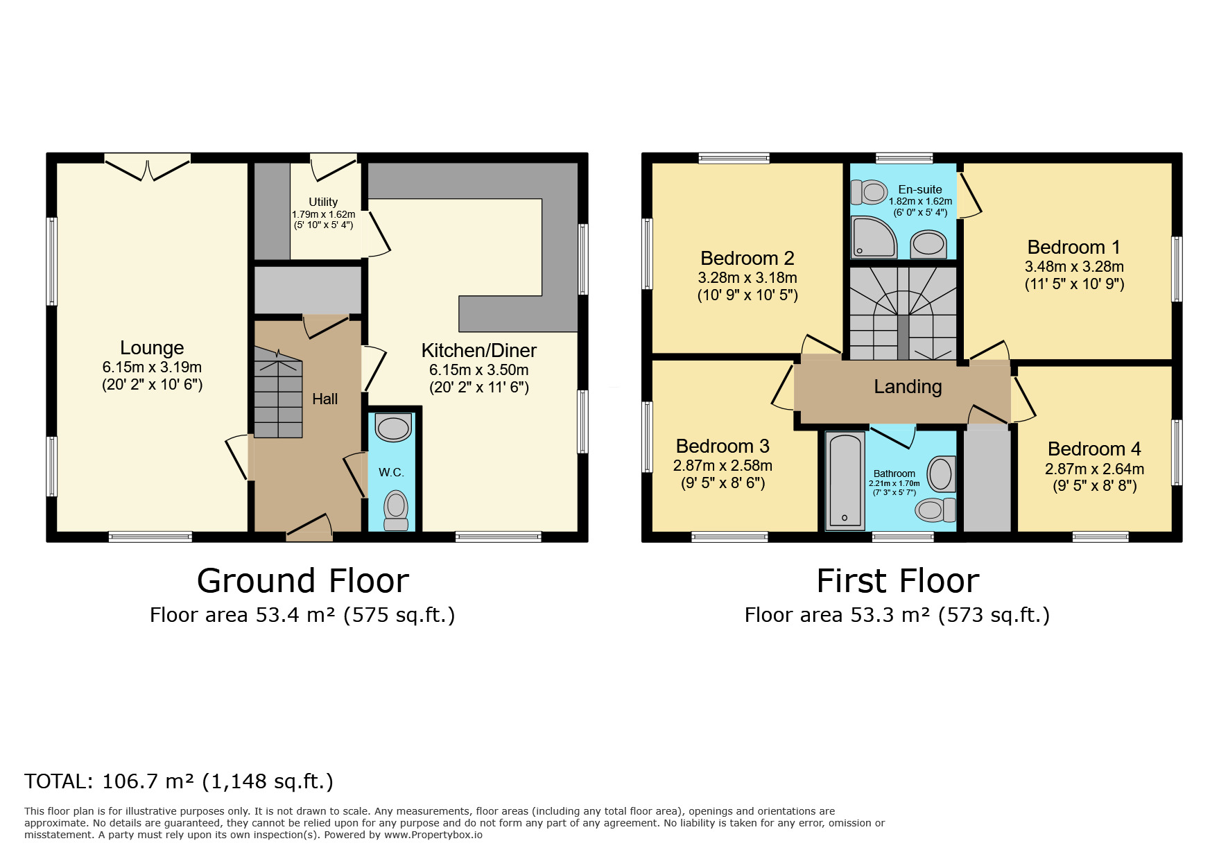 Floorplan of 4 bedroom Detached House for sale, Henson Close, Whetstone, Leicestershire, LE8