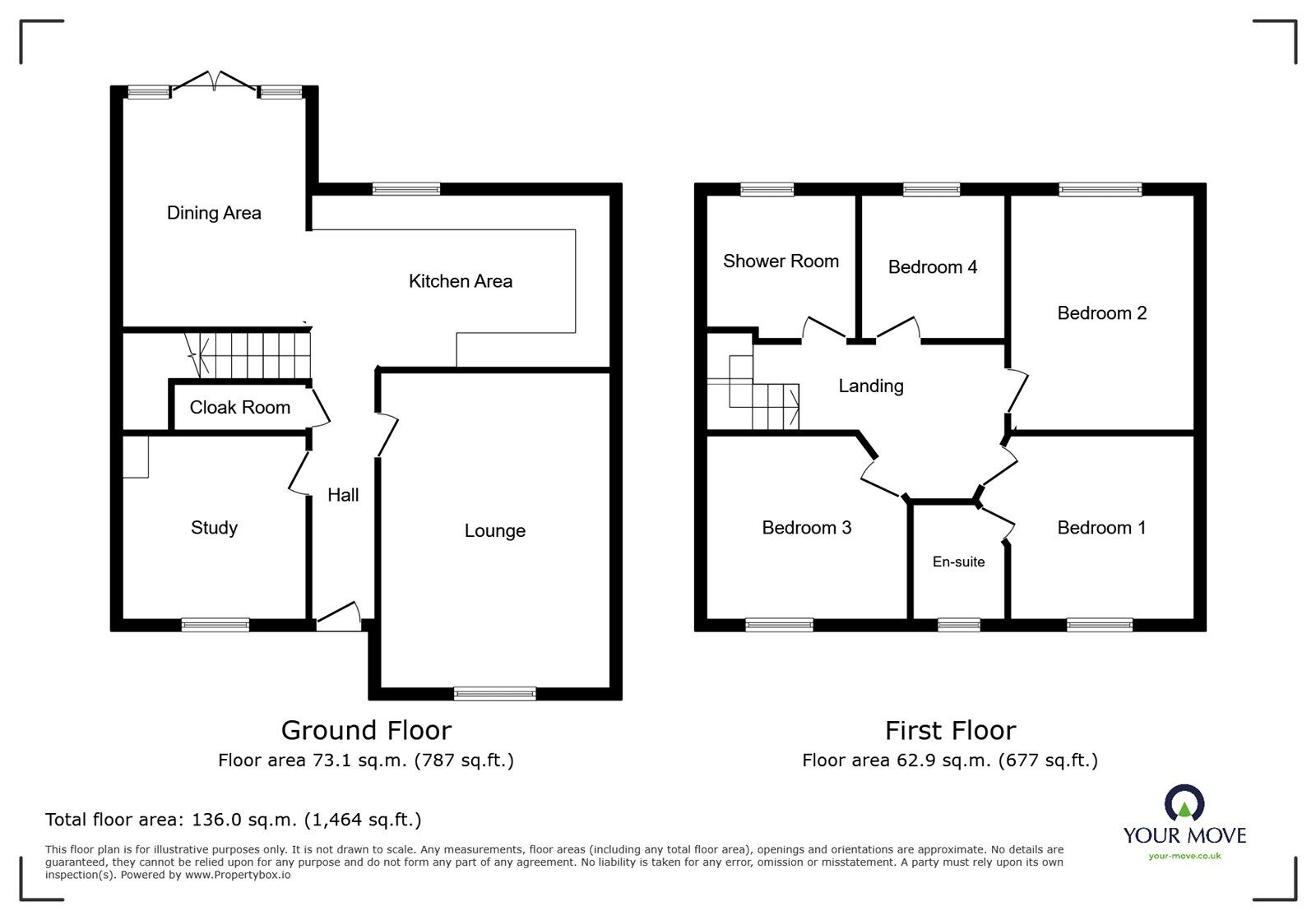 Floorplan of 4 bedroom Detached House for sale, Highfield Crescent, Wigston, Leicestershire, LE18