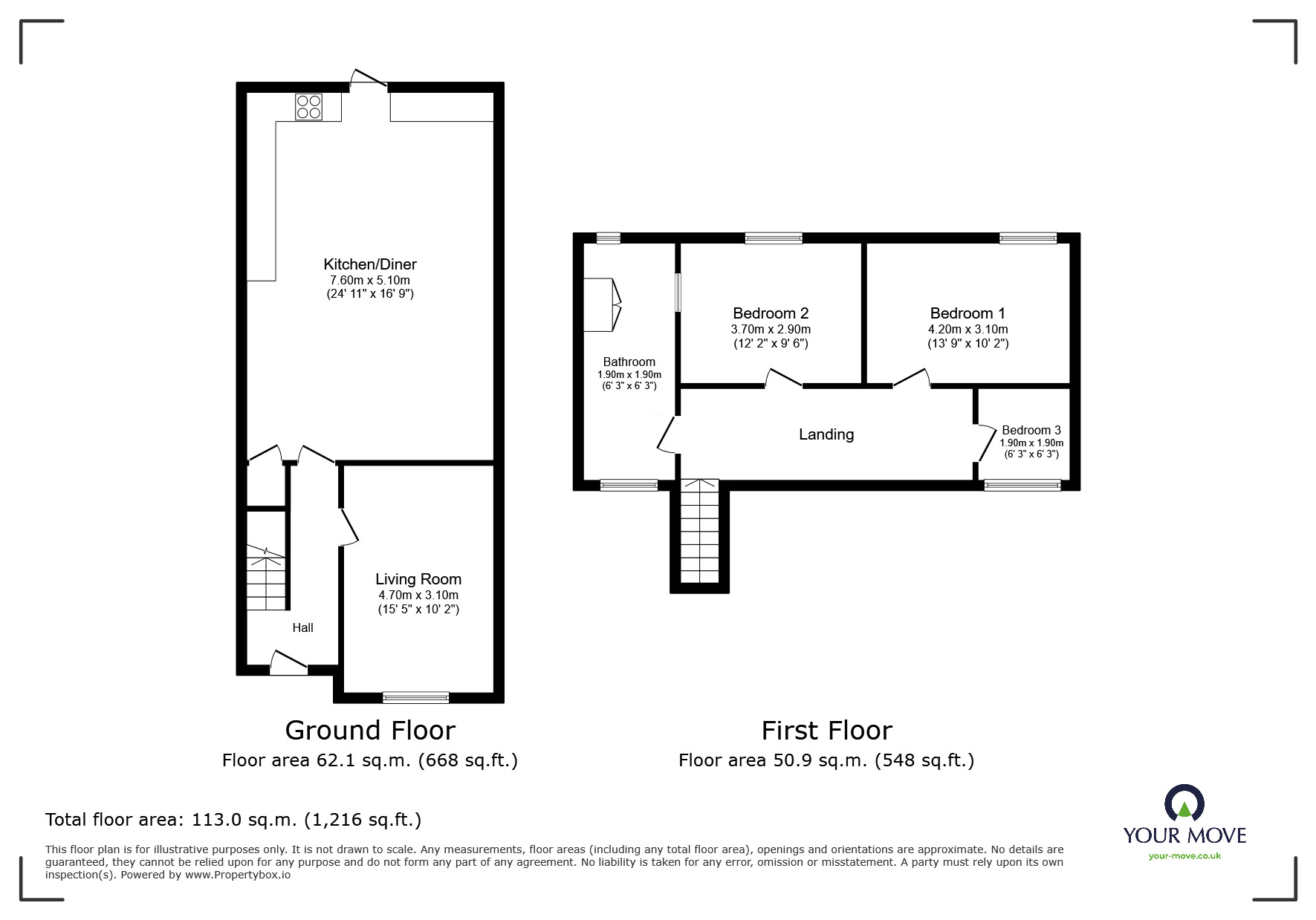Floorplan of 3 bedroom Semi Detached House to rent, Alton Road, Leicester, Leicestershire, LE2