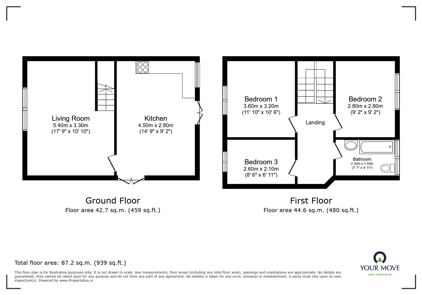 Floorplan of 3 bedroom Semi Detached House to rent, Unity Road, Glenfield, Leicestershire, LE3