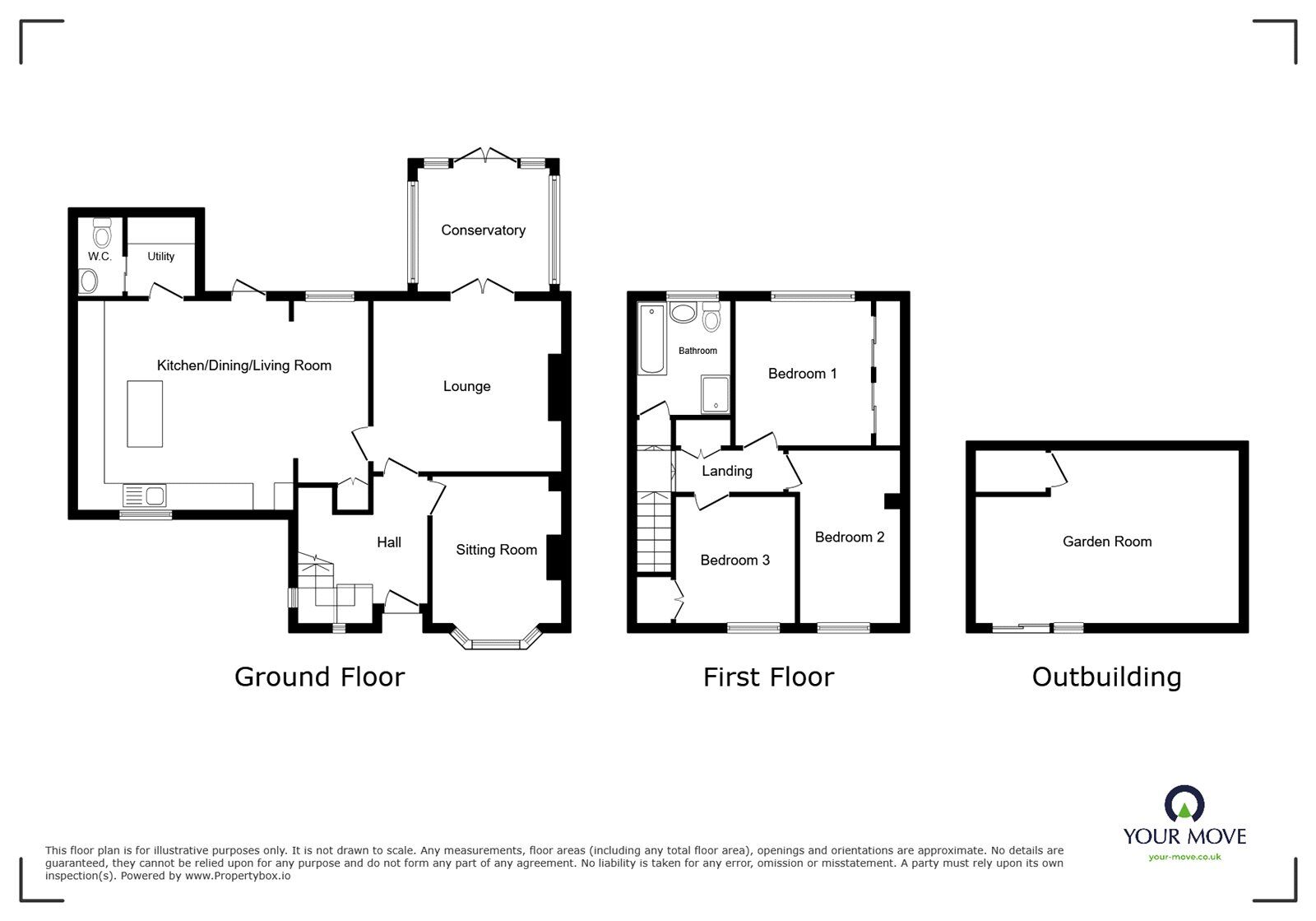 Floorplan of 3 bedroom Semi Detached House for sale, Pullman Road, Wigston, Leicestershire, LE18