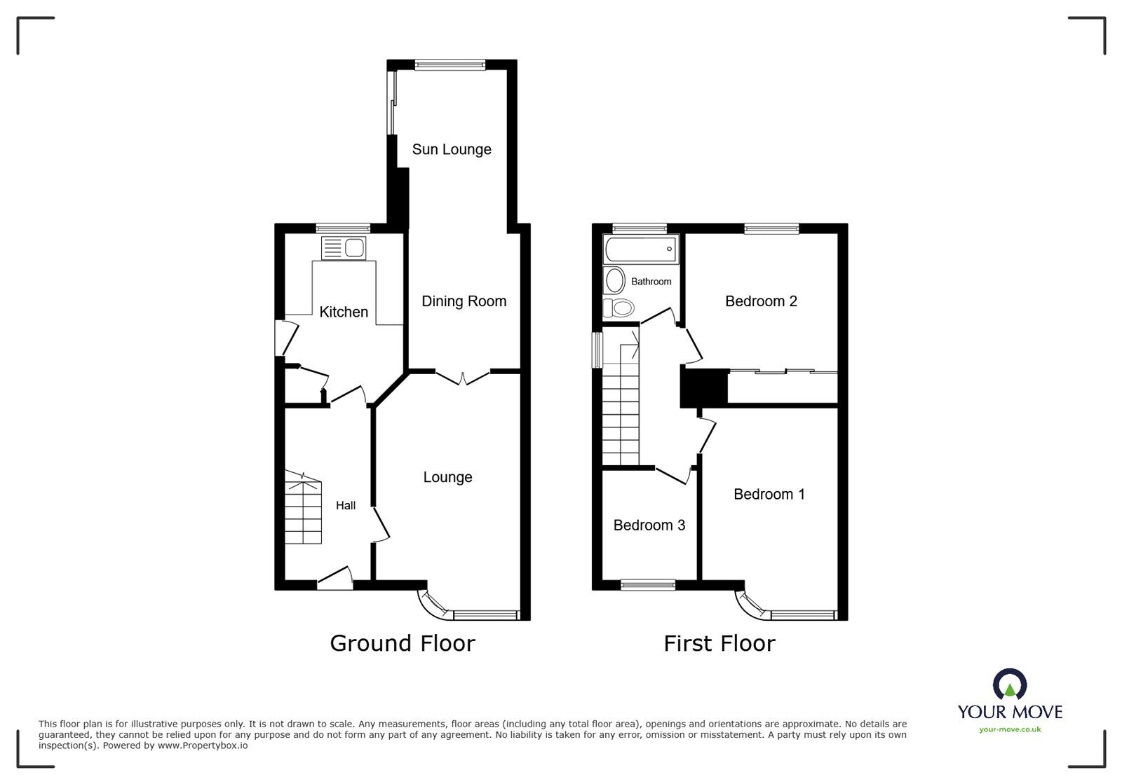 Floorplan of 3 bedroom Semi Detached House for sale, Cedar Road, Blaby, Leicestershire, LE8