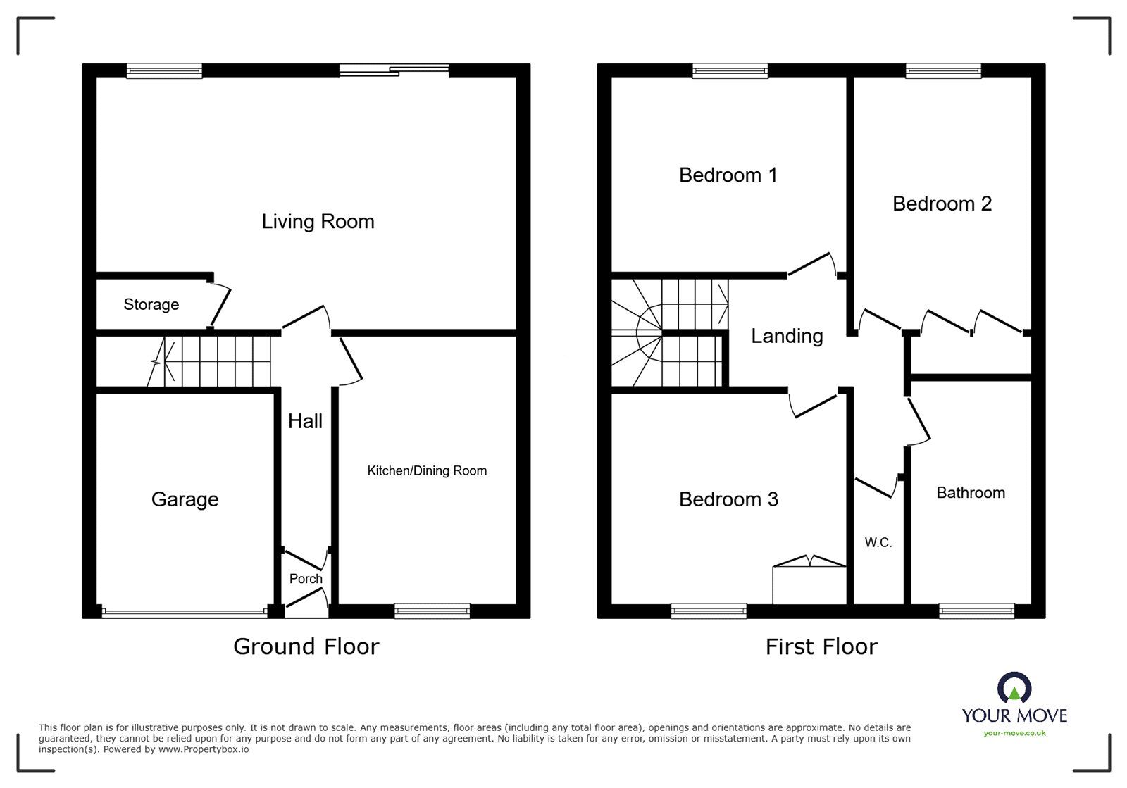 Floorplan of 3 bedroom Semi Detached House for sale, Sonning Way, Glen Parva, Leicestershire, LE2