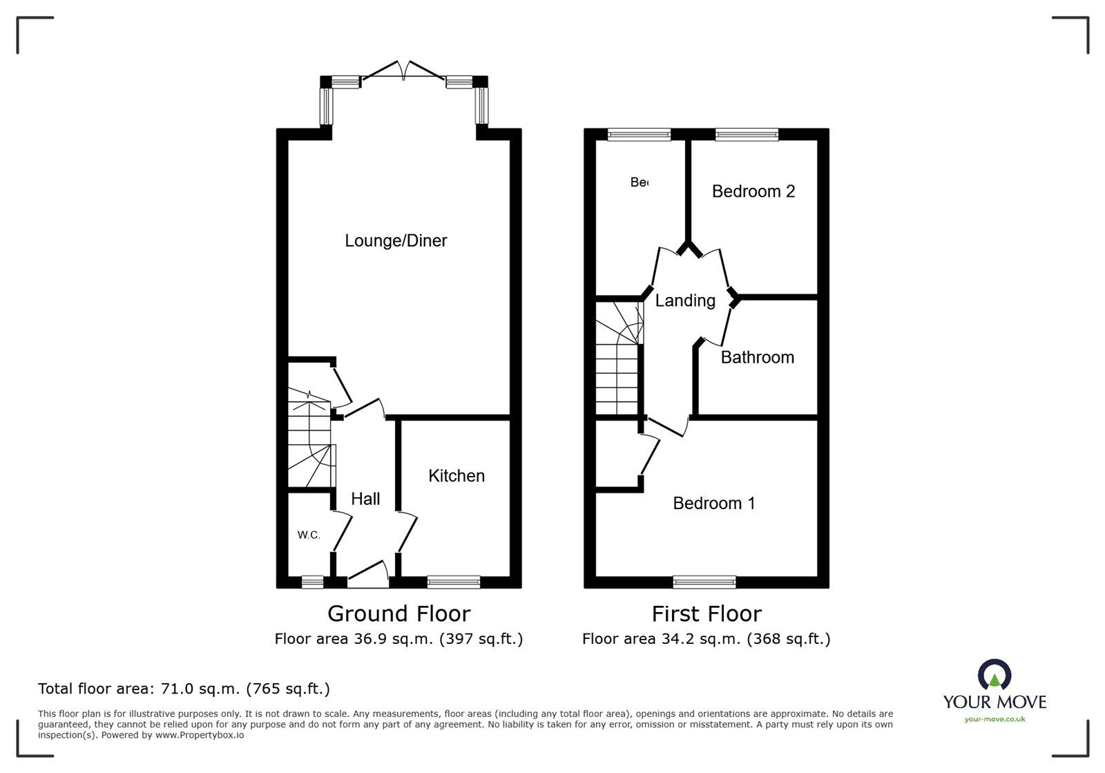 Floorplan of 3 bedroom Semi Detached House for sale, Windlass Drive, Wigston, Leicestershire, LE18
