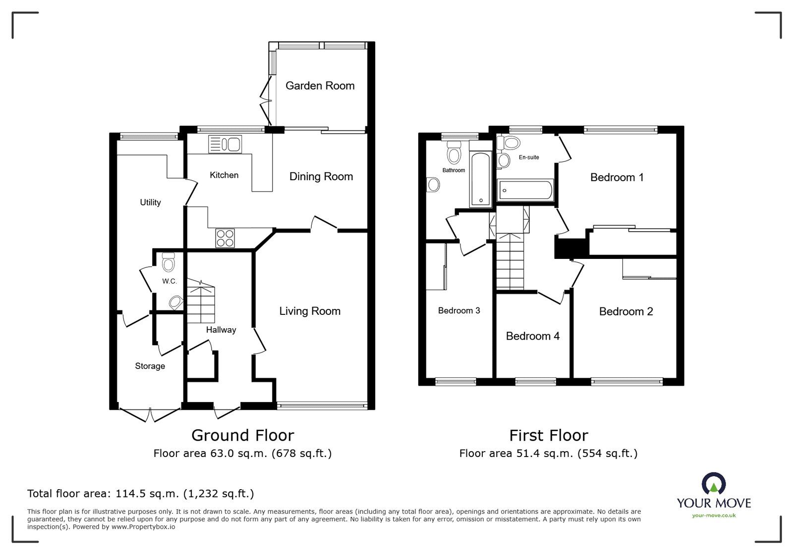 Floorplan of 4 bedroom Semi Detached House for sale, Coltbeck Avenue, Narborough, Leicestershire, LE19