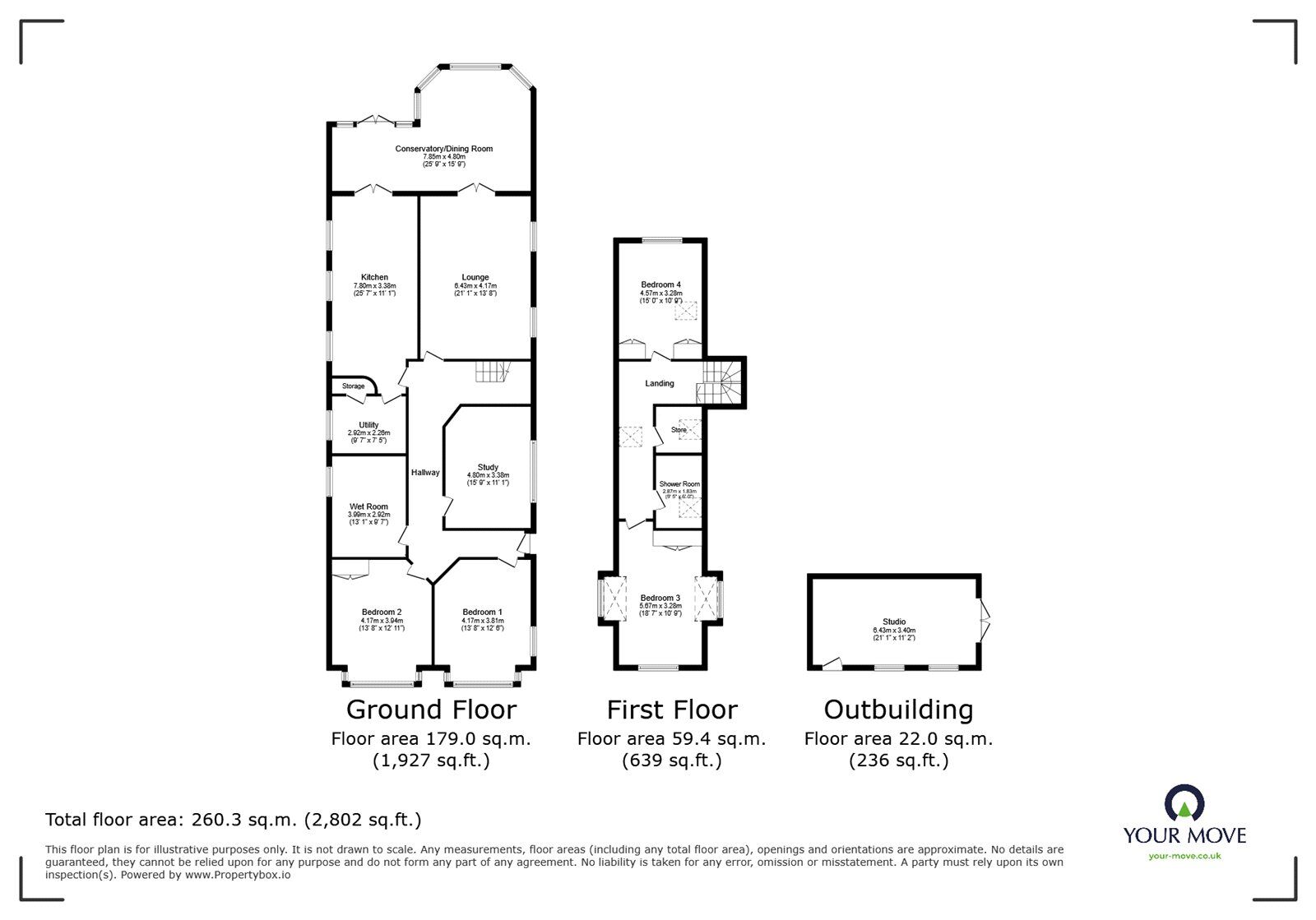 Floorplan of 4 bedroom Detached House for sale, Lutterworth Road, `, Leicestershire, LE8
