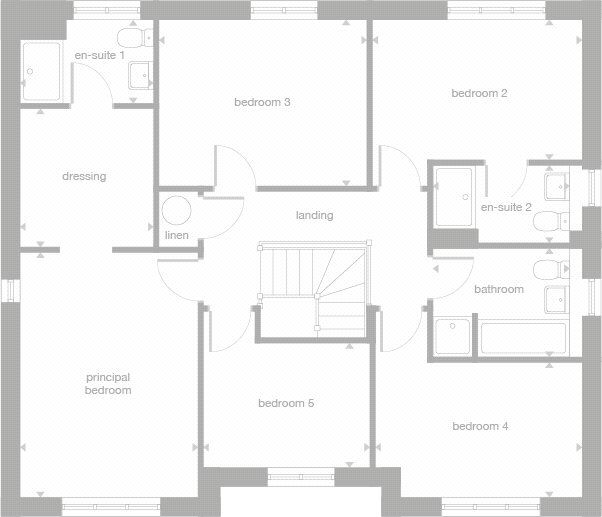 Floorplan of 5 bedroom Detached House for sale, Foston Road, Countesthorpe, Leicestershire, LE8