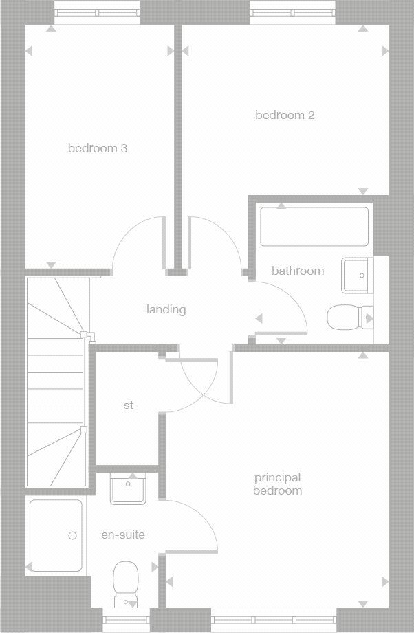 Floorplan of 3 bedroom Semi Detached House for sale, Foston Roadr Road  Countesthorpe, LE8