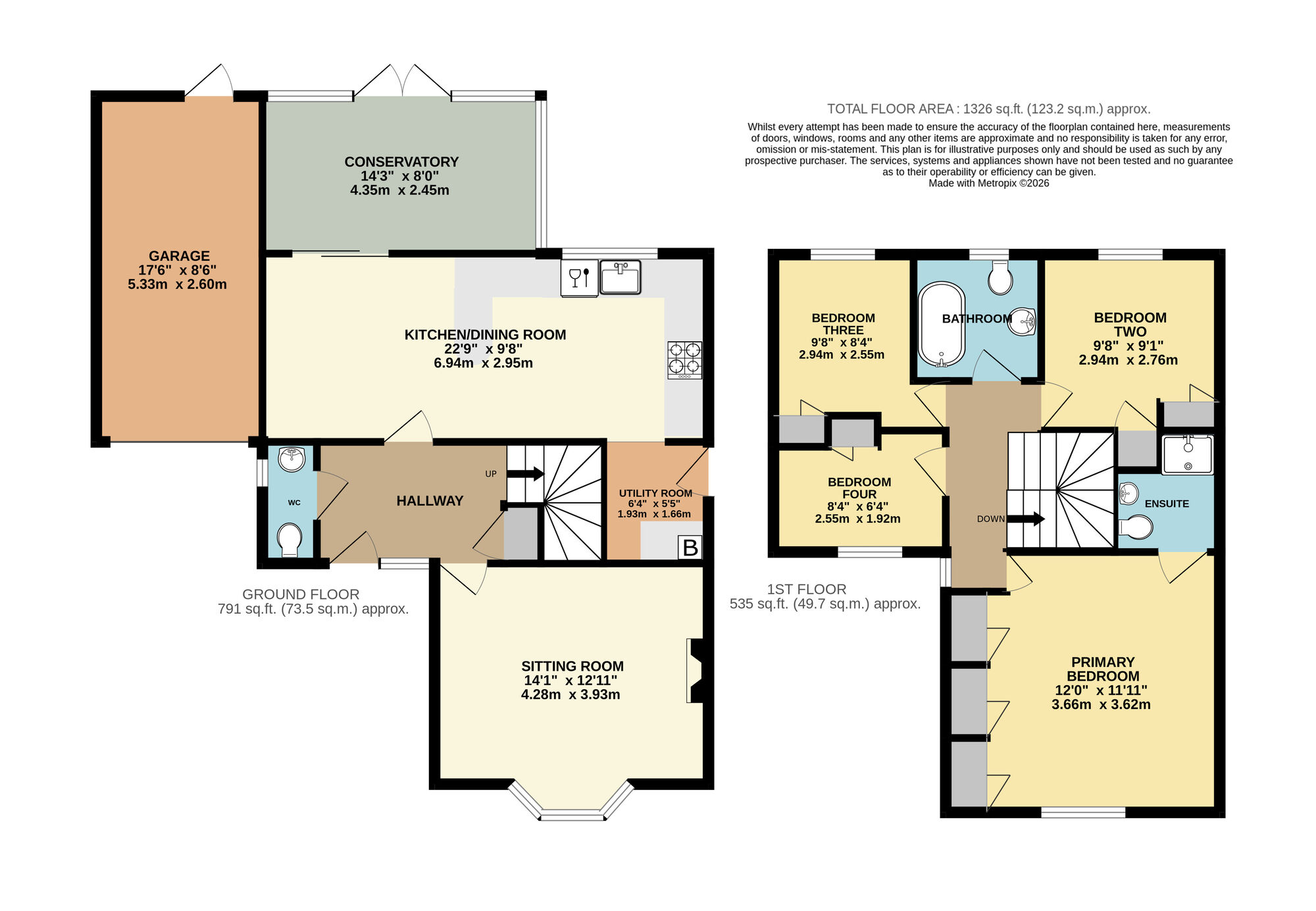 Floorplan of 4 bedroom Detached House for sale, Guildhall Road, Worlingham, Suffolk, NR34