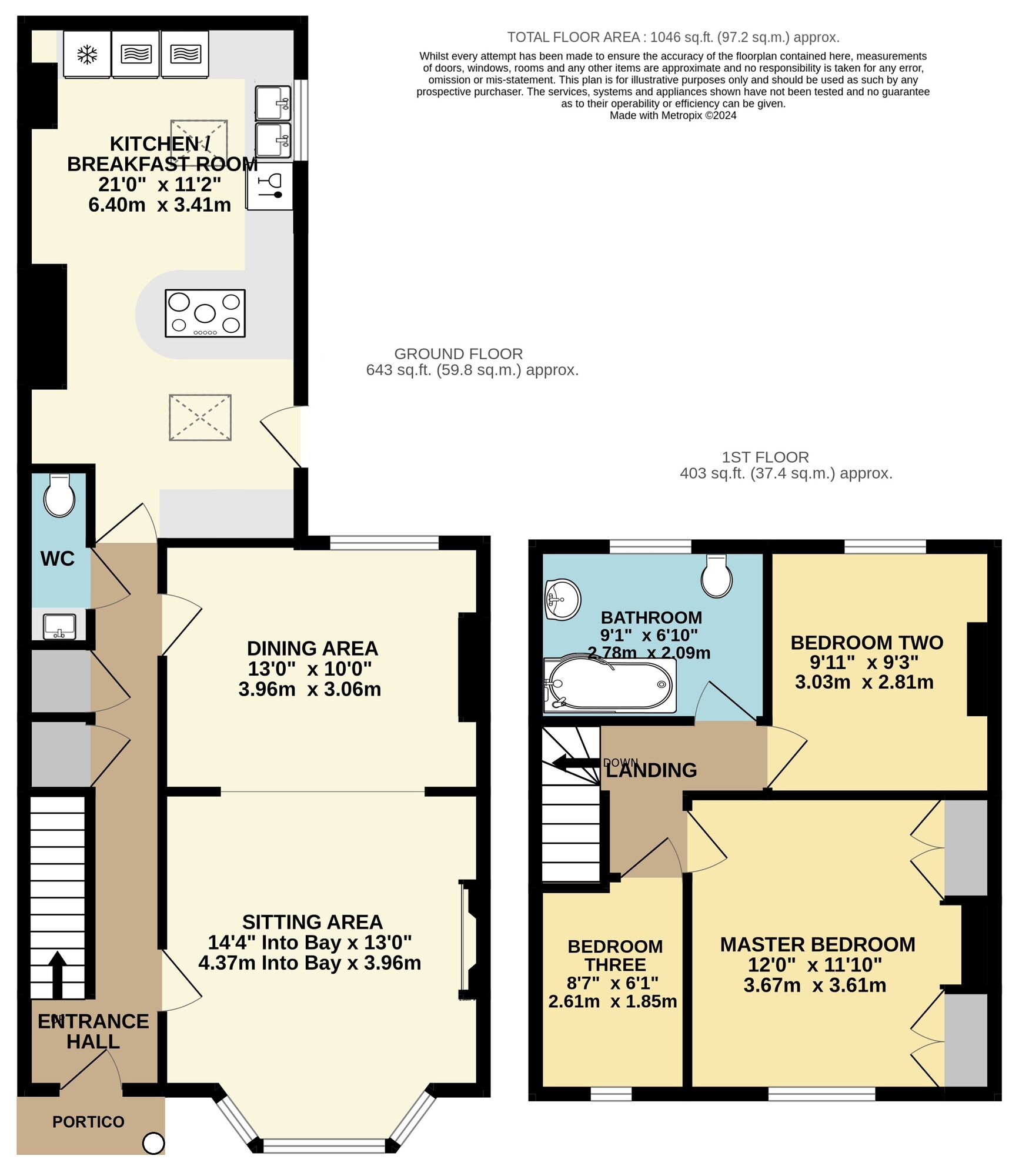 Floorplan of 3 bedroom Mid Terrace House for sale, Station Road, Beccles, Suffolk, NR34