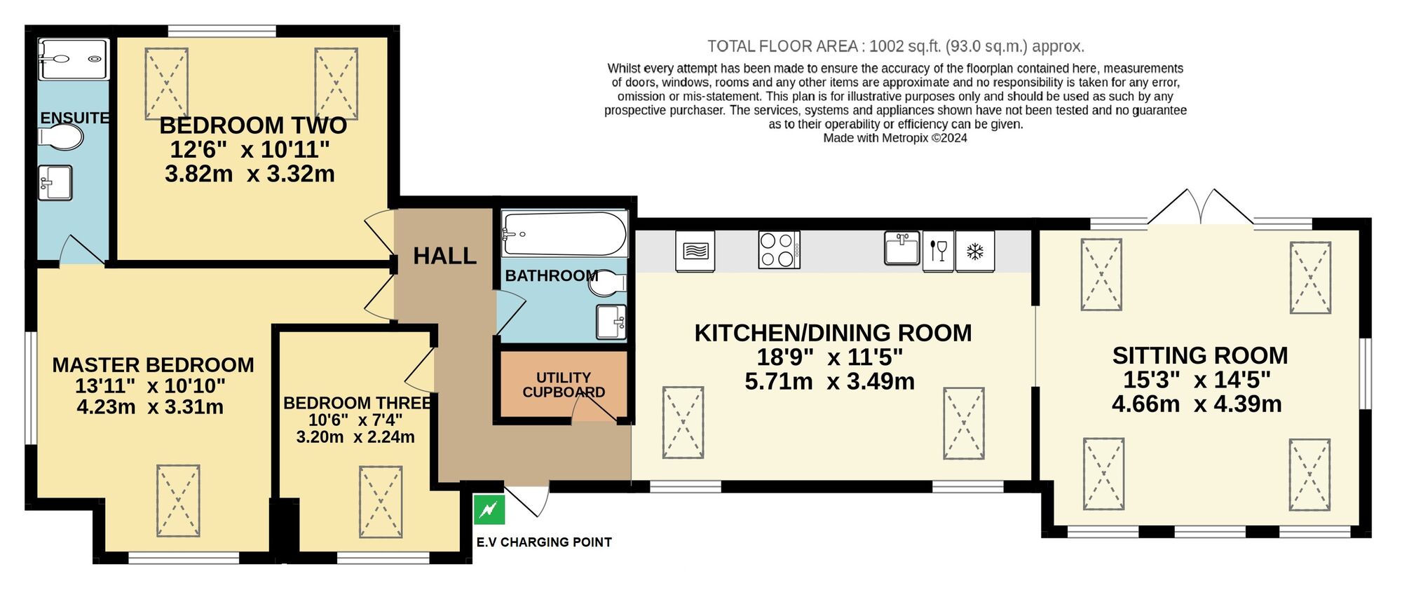 Floorplan of 3 bedroom Detached Bungalow for sale, Burnthouse Lane, Toft Monks, Norfolk, NR34