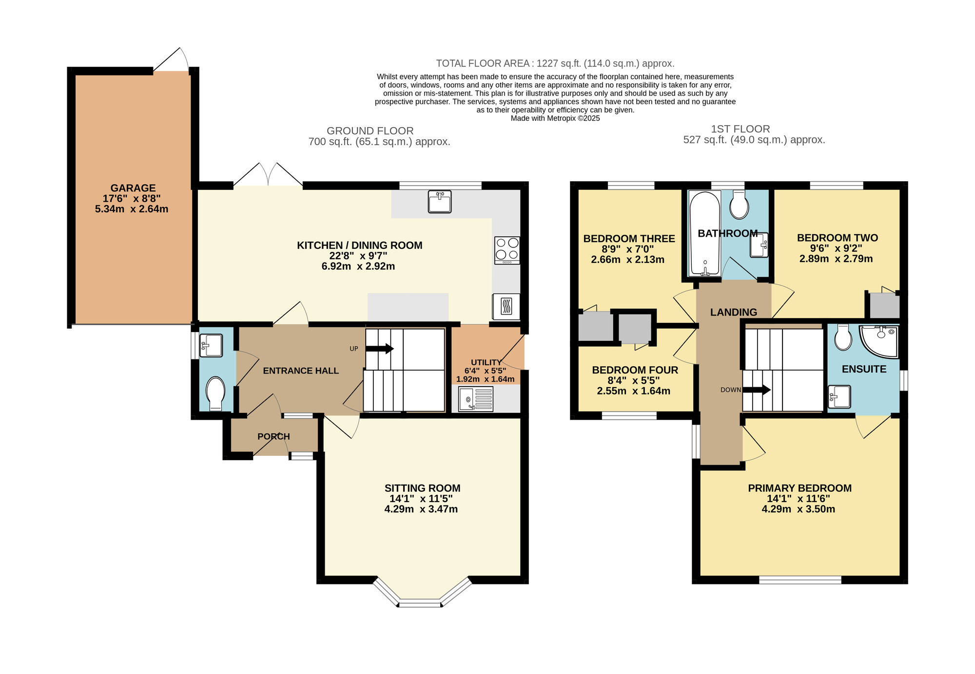 Floorplan of 4 bedroom Detached House for sale, Pepys Avenue, Worlingham, Suffolk, NR34