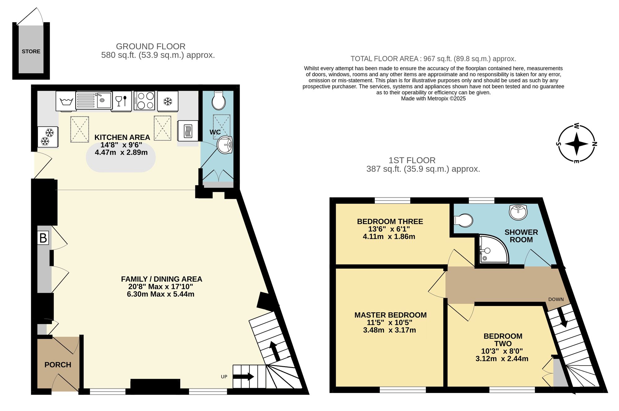 Floorplan of 3 bedroom Detached House for sale, Blyburgate, Beccles, Suffolk, NR34