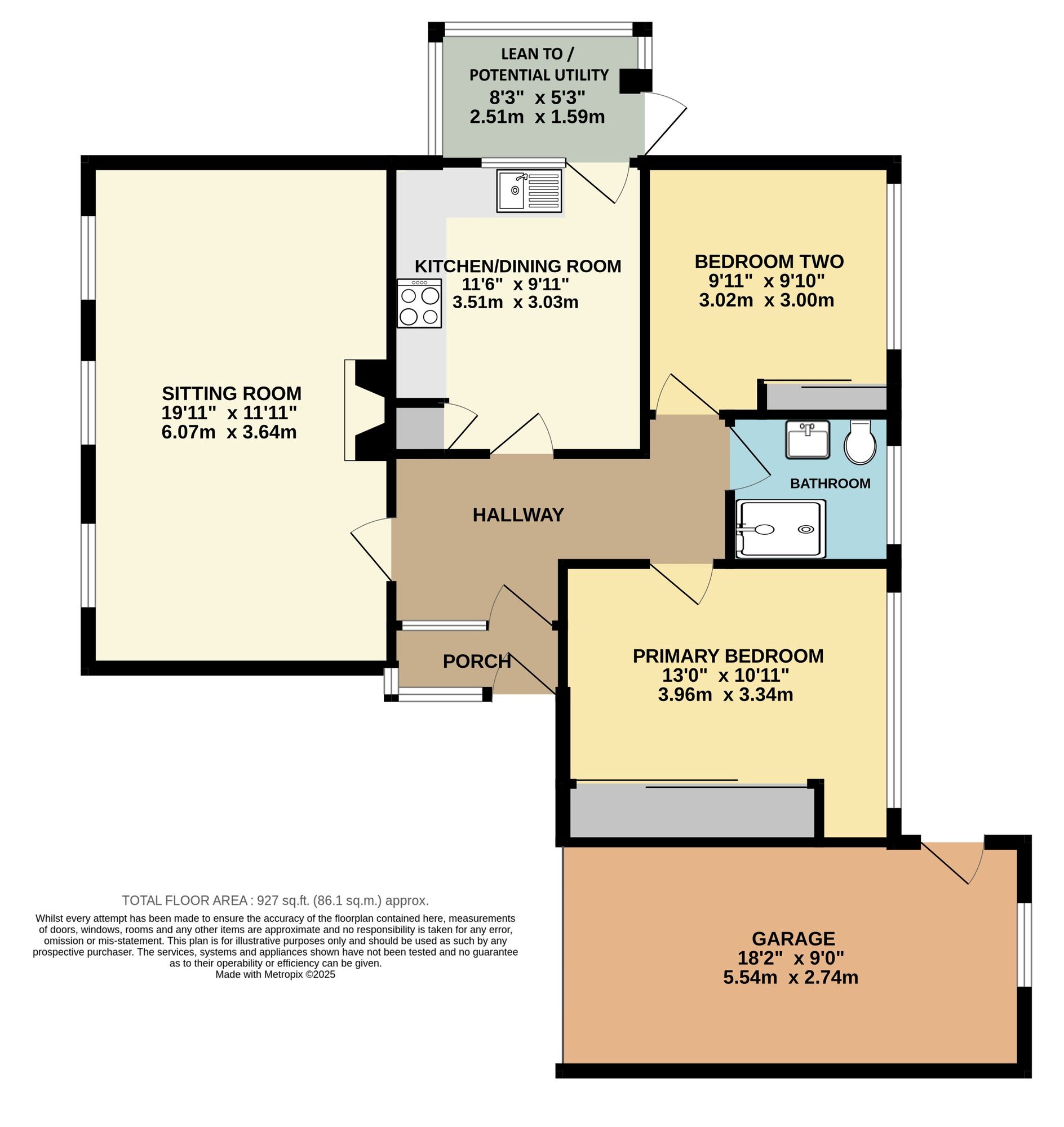 Floorplan of 2 bedroom Detached Bungalow for sale, Highland Drive, Worlingham, Suffolk, NR34