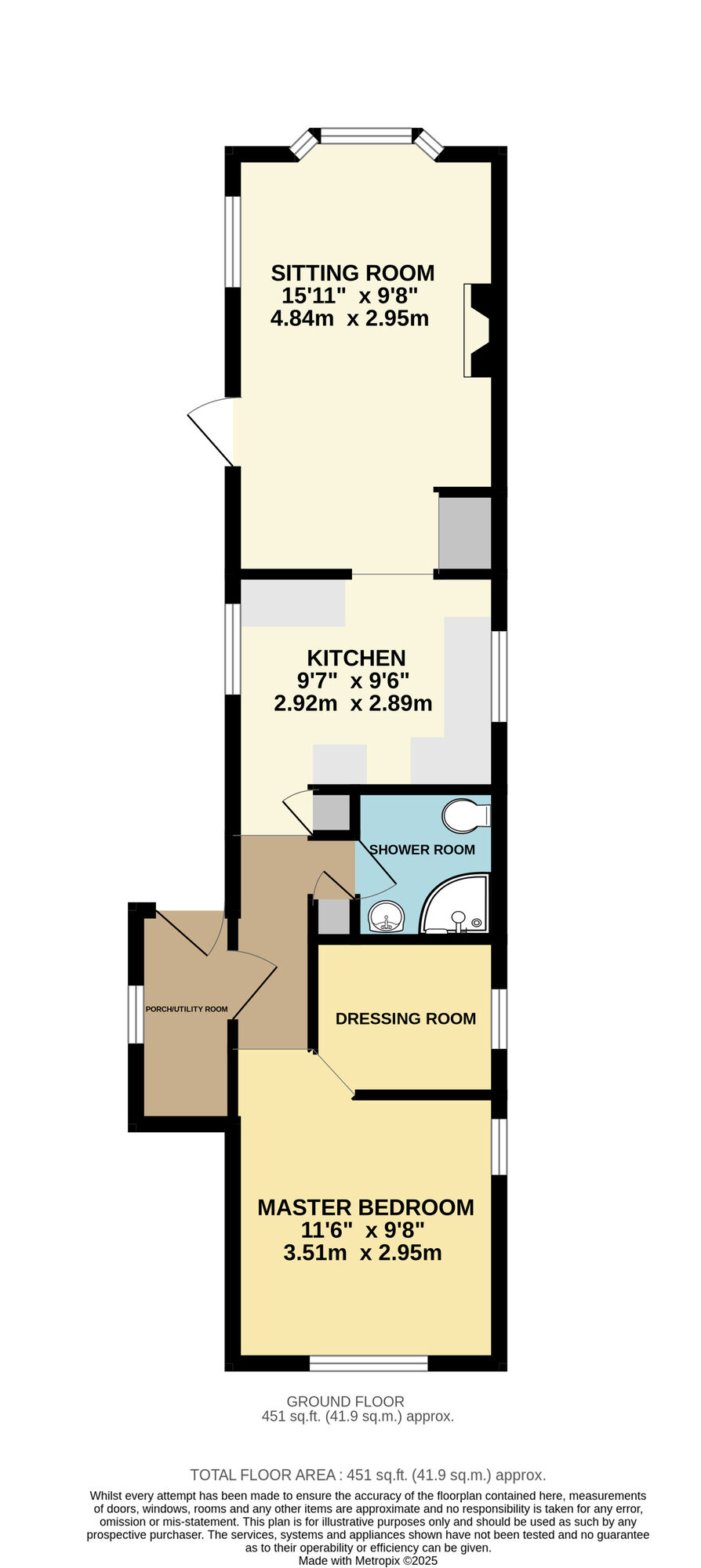 Floorplan of 1 bedroom Detached Property for sale, Blue Sky Close, Bradwell, Norfolk, NR31