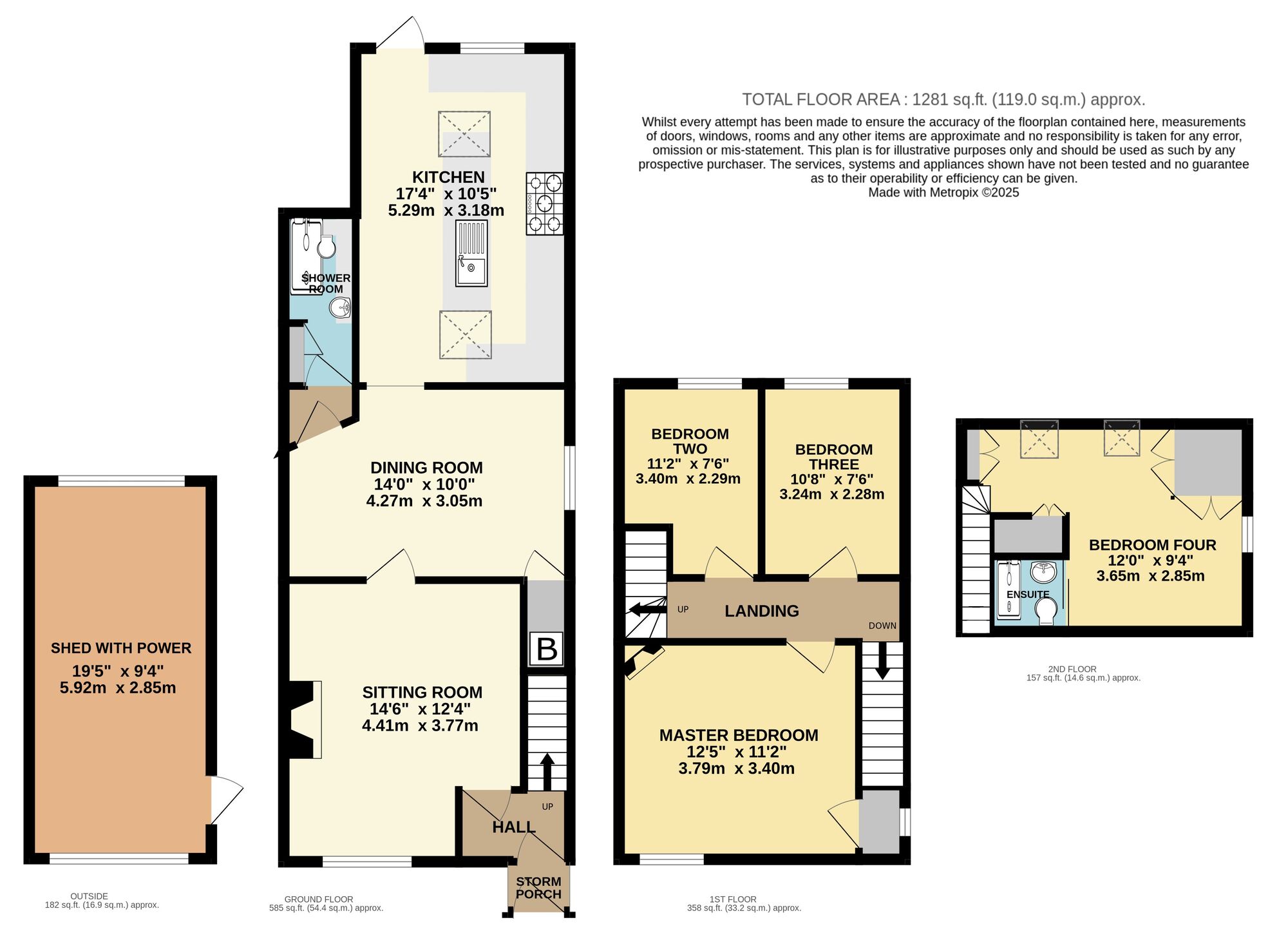 Floorplan of 4 bedroom Semi Detached House for sale, Ravensmere East, Beccles, Suffolk, NR34