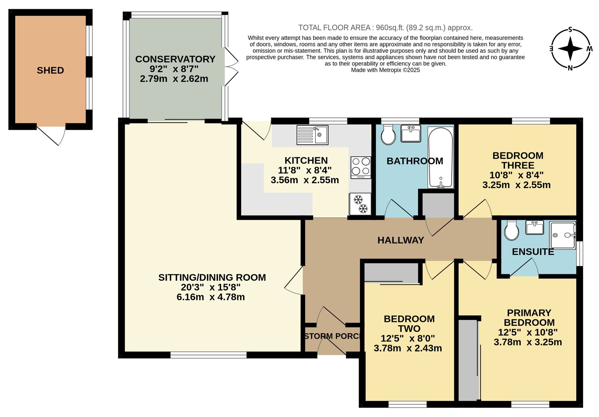 Floorplan of 3 bedroom Detached Bungalow for sale, George Lane, Loddon, Norfolk, NR14