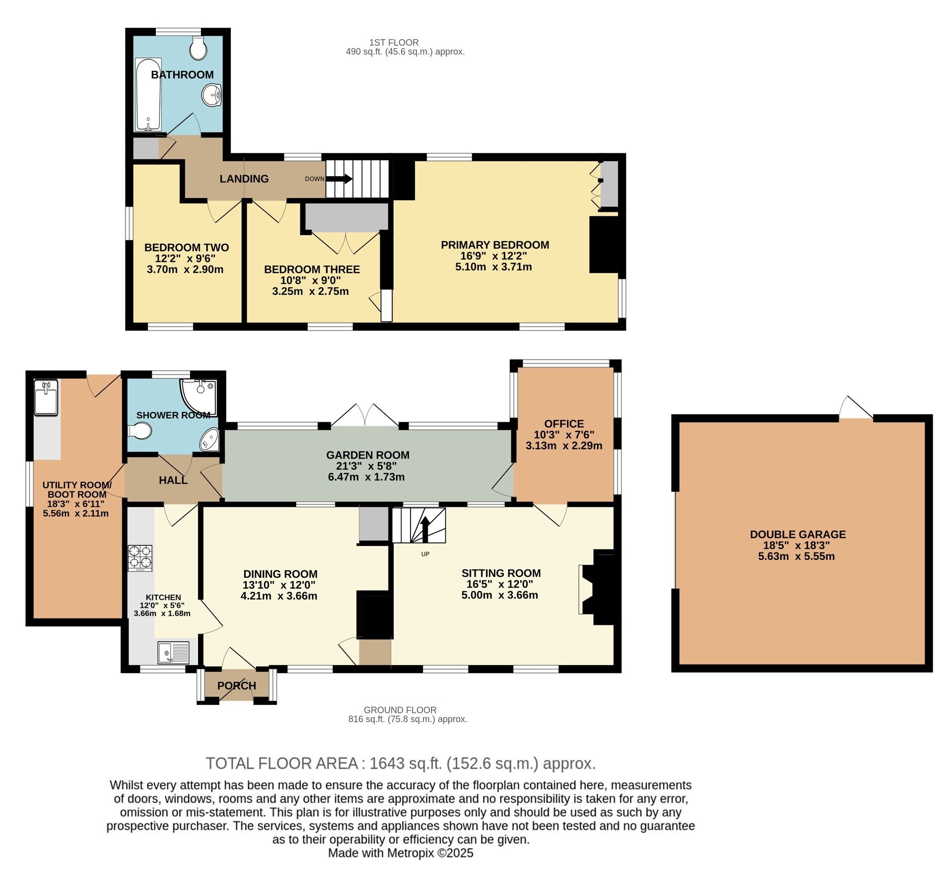 Floorplan of 3 bedroom Detached House for sale, Upper Burnt House Lane, Needham, Norfolk, IP20
