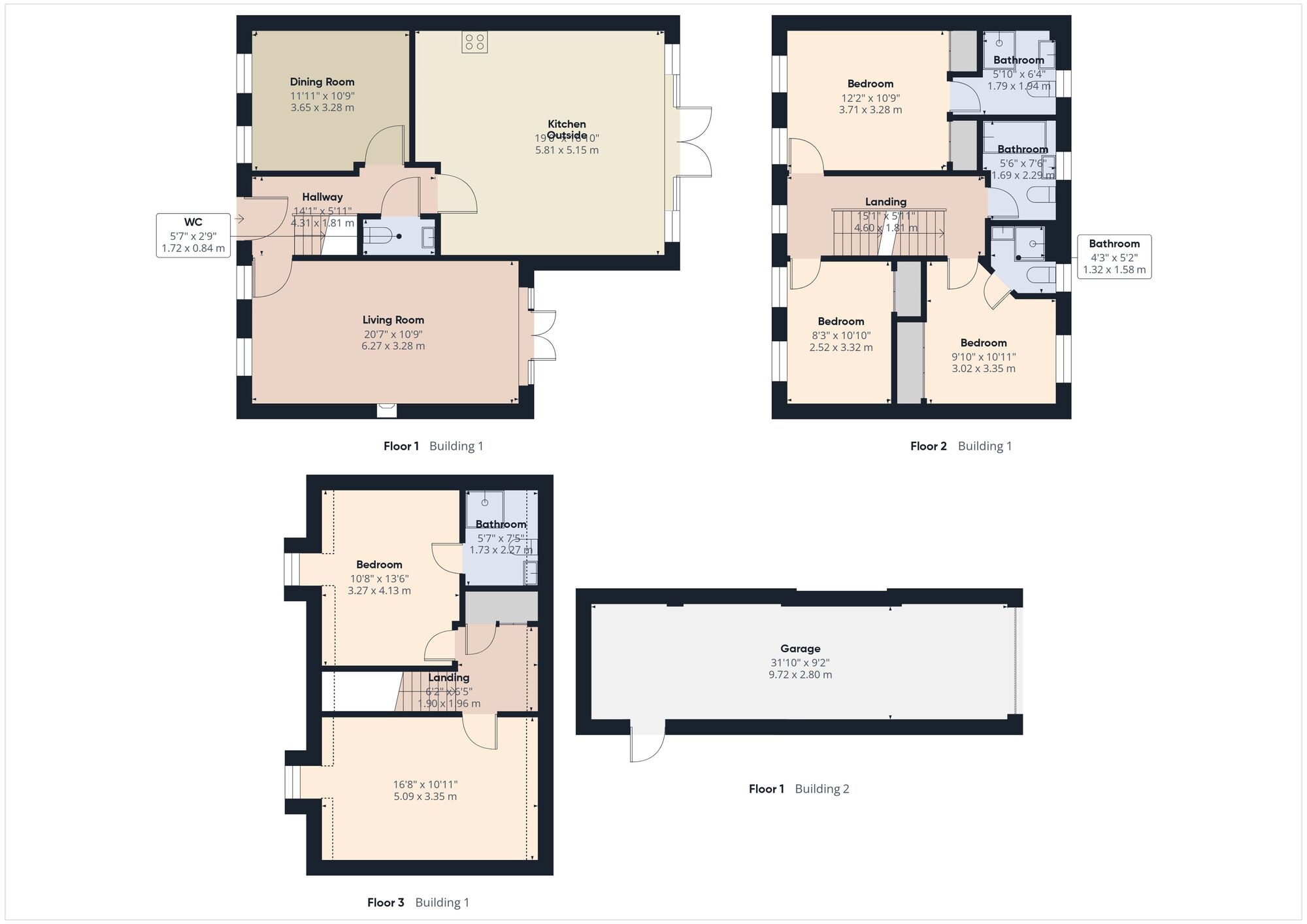 Floorplan of 5 bedroom Detached House for sale, Deepdale, Carlton Colville, Suffolk, NR33