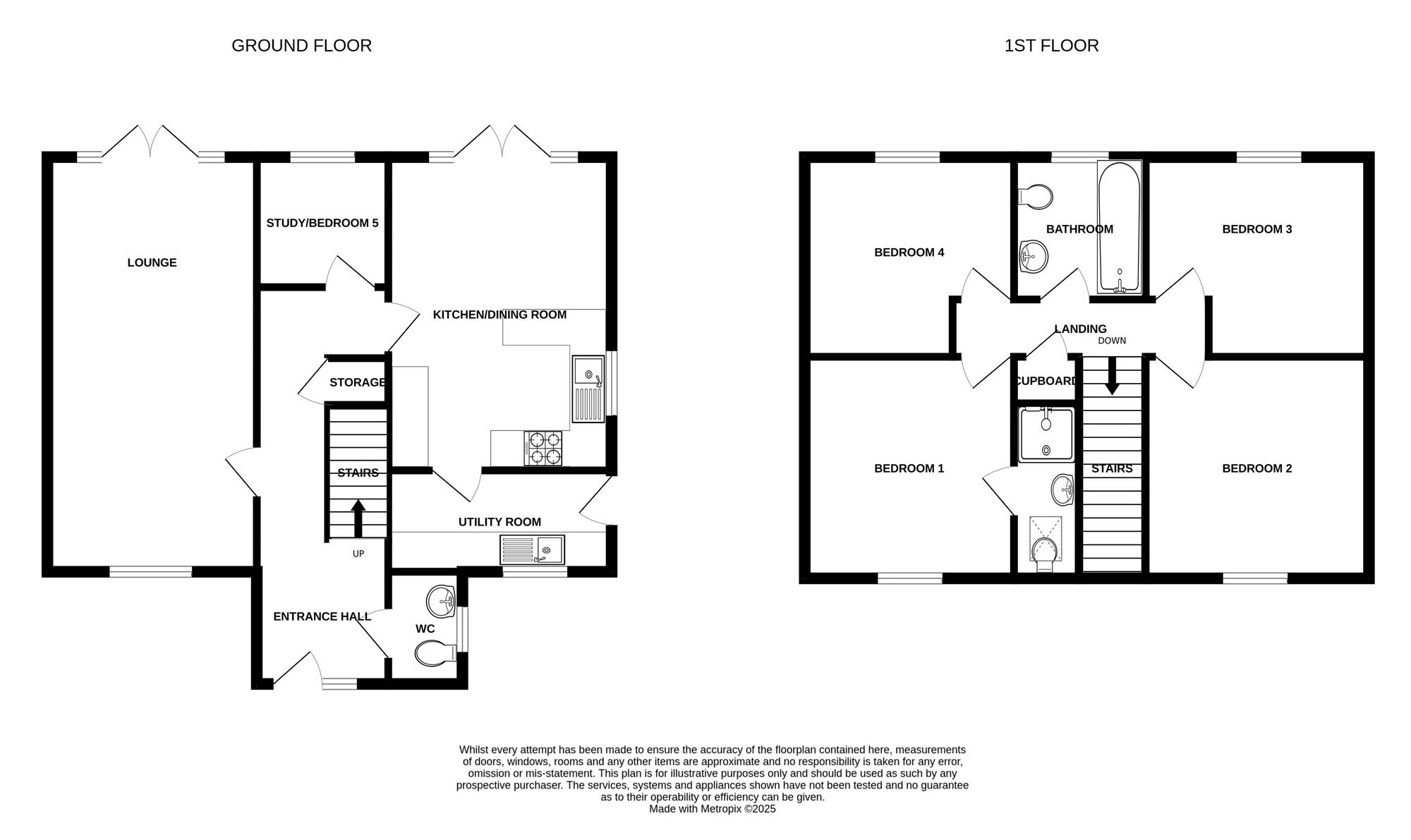 Floorplan of 4 bedroom Detached House for sale, Ocean Close, Ormesby, Norfolk, NR29