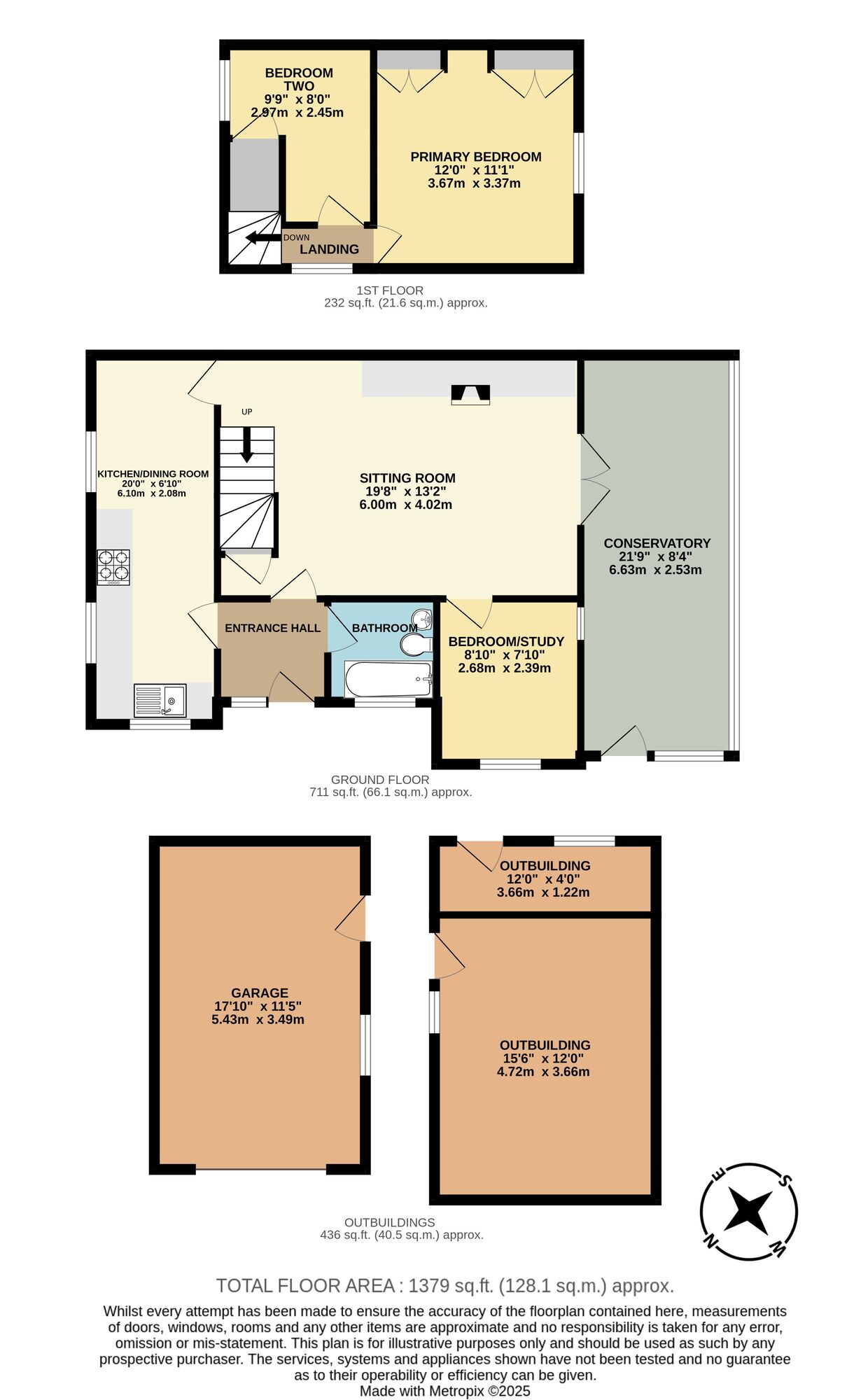Floorplan of 3 bedroom Semi Detached House for sale, Shelton Place, St. Georges Road, Suffolk, NR34