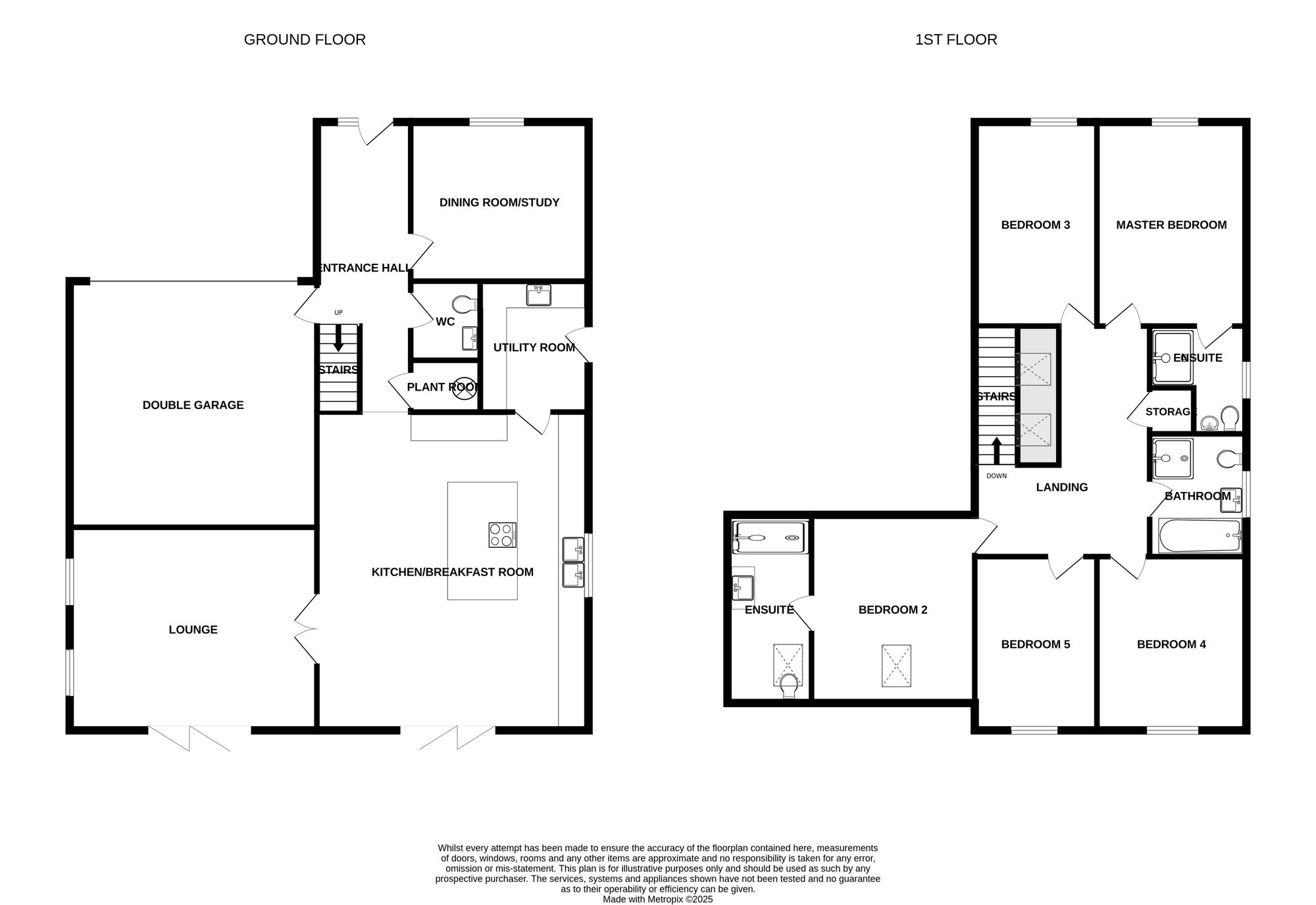 Floorplan of 5 bedroom Detached House for sale, Yarmouth Road, Ormesby, Norfolk, NR29