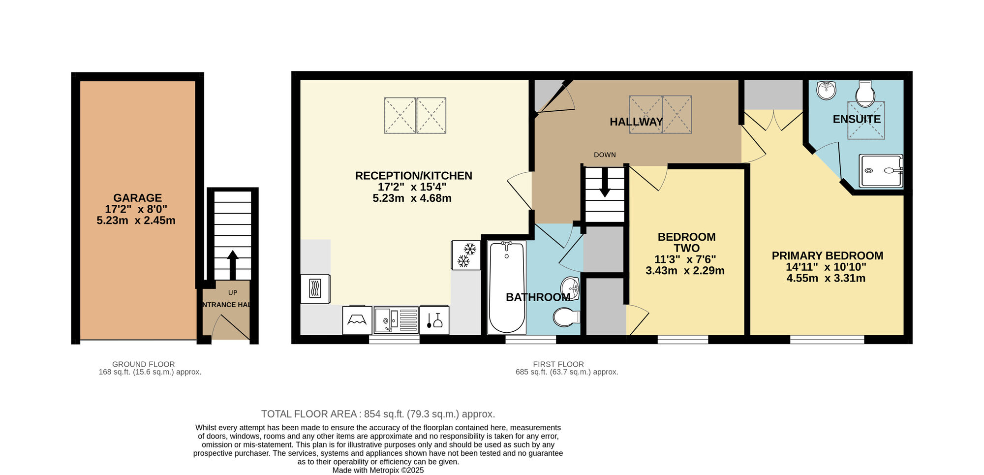 Floorplan of 2 bedroom  Flat for sale, Tudor Rose Way, Harleston, Norfolk, IP20