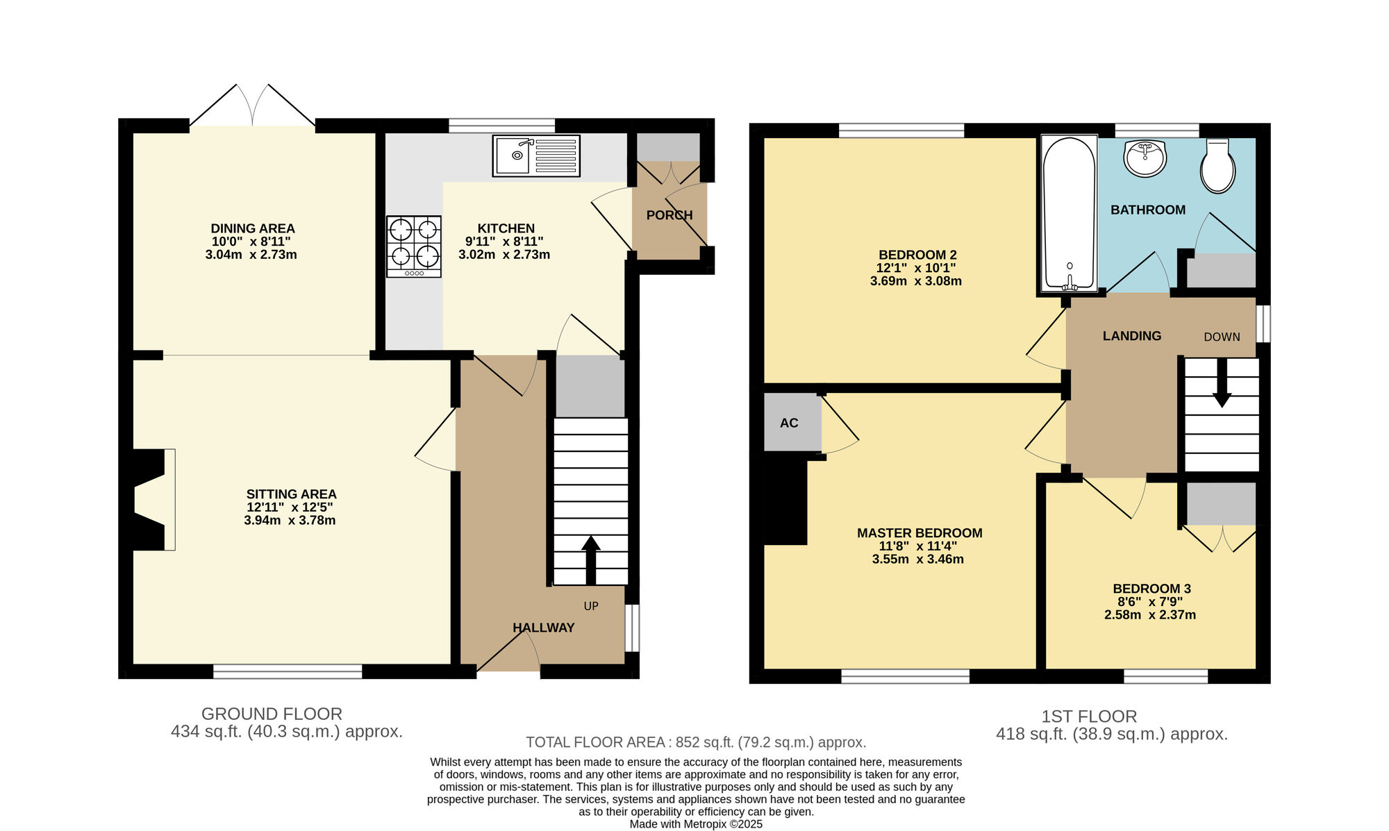 Floorplan of 3 bedroom Semi Detached House to rent, Queen Elizabeth Drive, Beccles, Suffolk, NR34