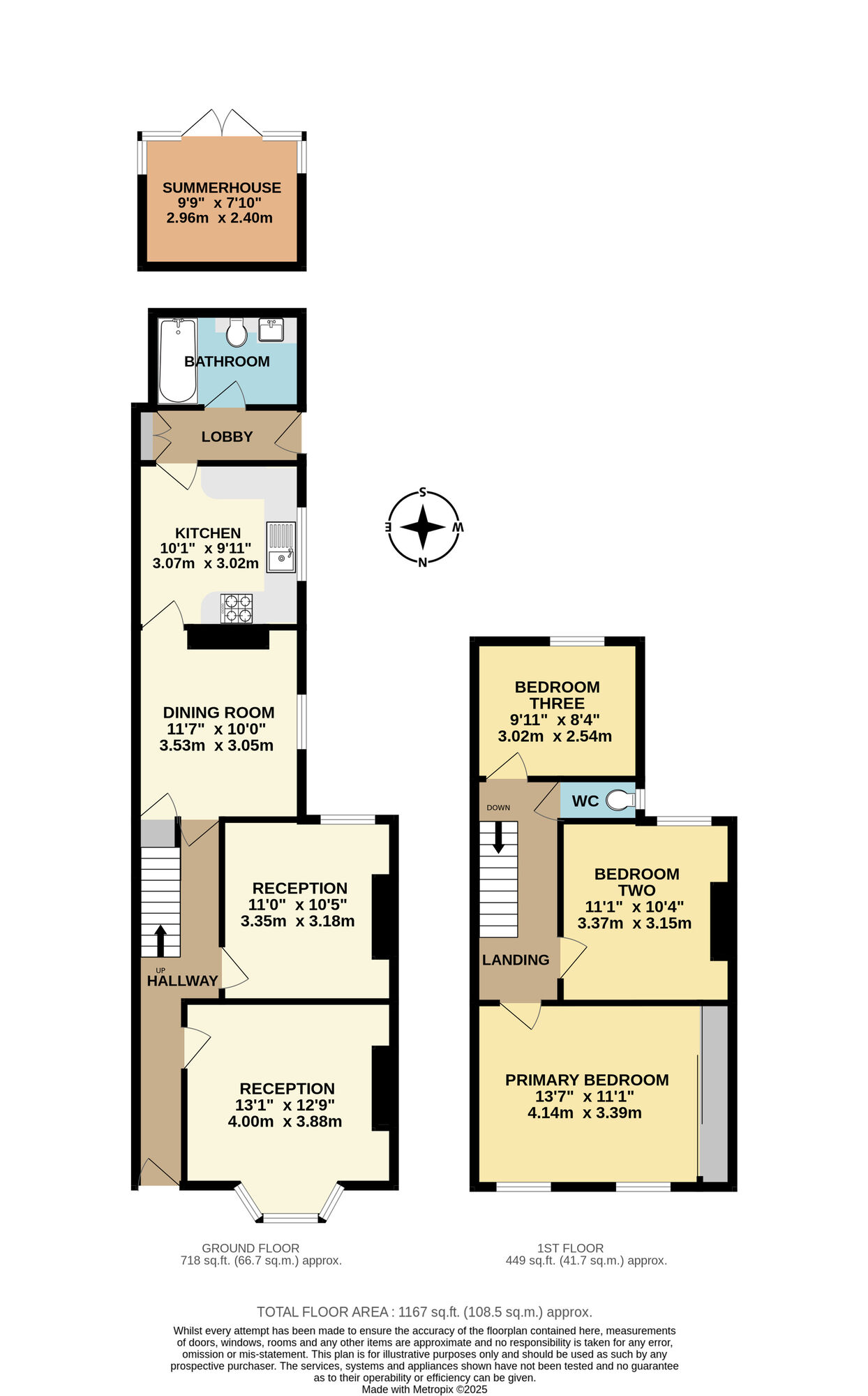 Floorplan of 3 bedroom Mid Terrace House for sale, Carlton Road, Lowestoft, Suffolk, NR33