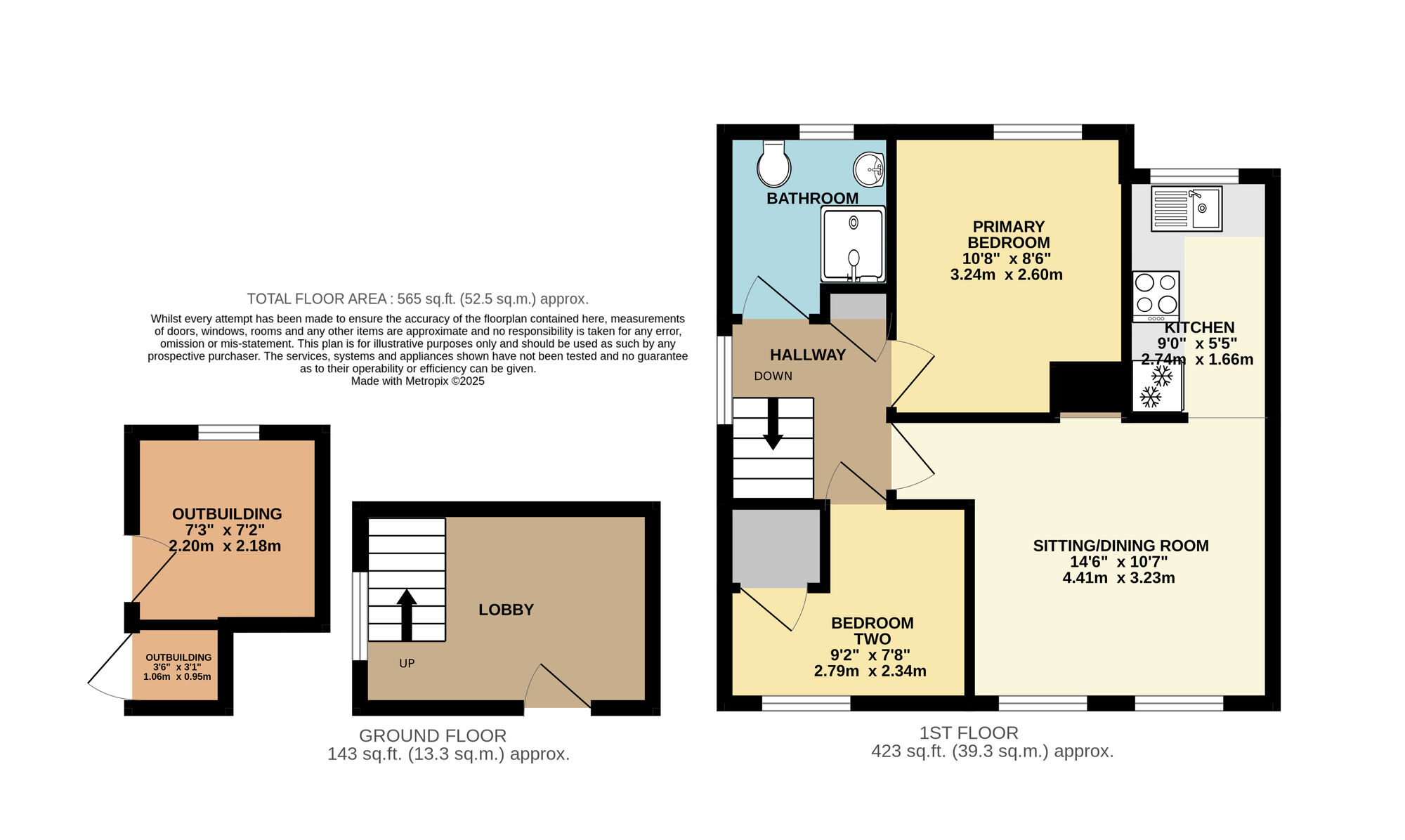 Floorplan of 2 bedroom  Flat for sale, Rigbourne Hill, Beccles, Suffolk, NR34