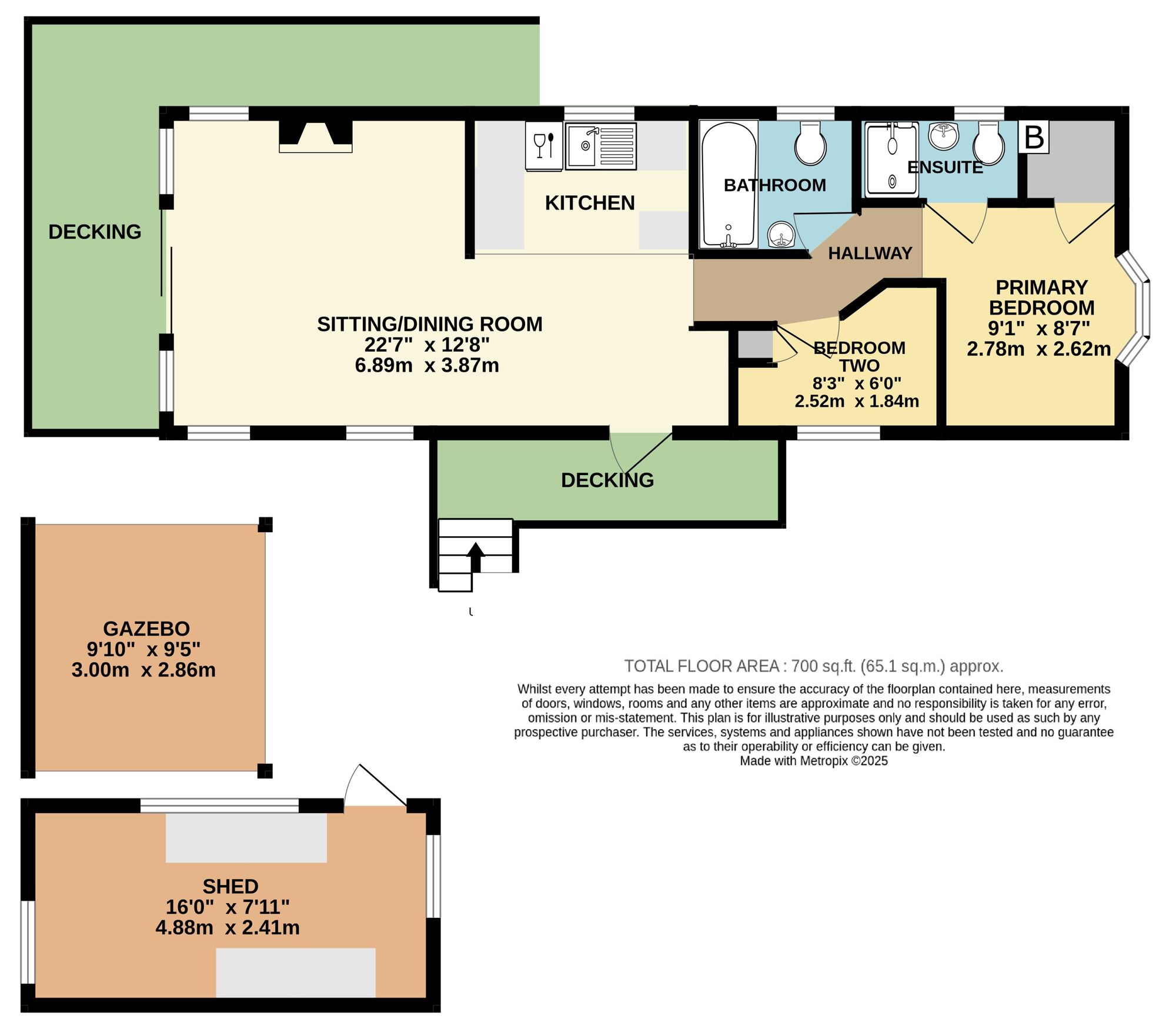 Floorplan of 2 bedroom Detached Property for sale, London Road, Willingham St. Mary, Suffolk, NR34