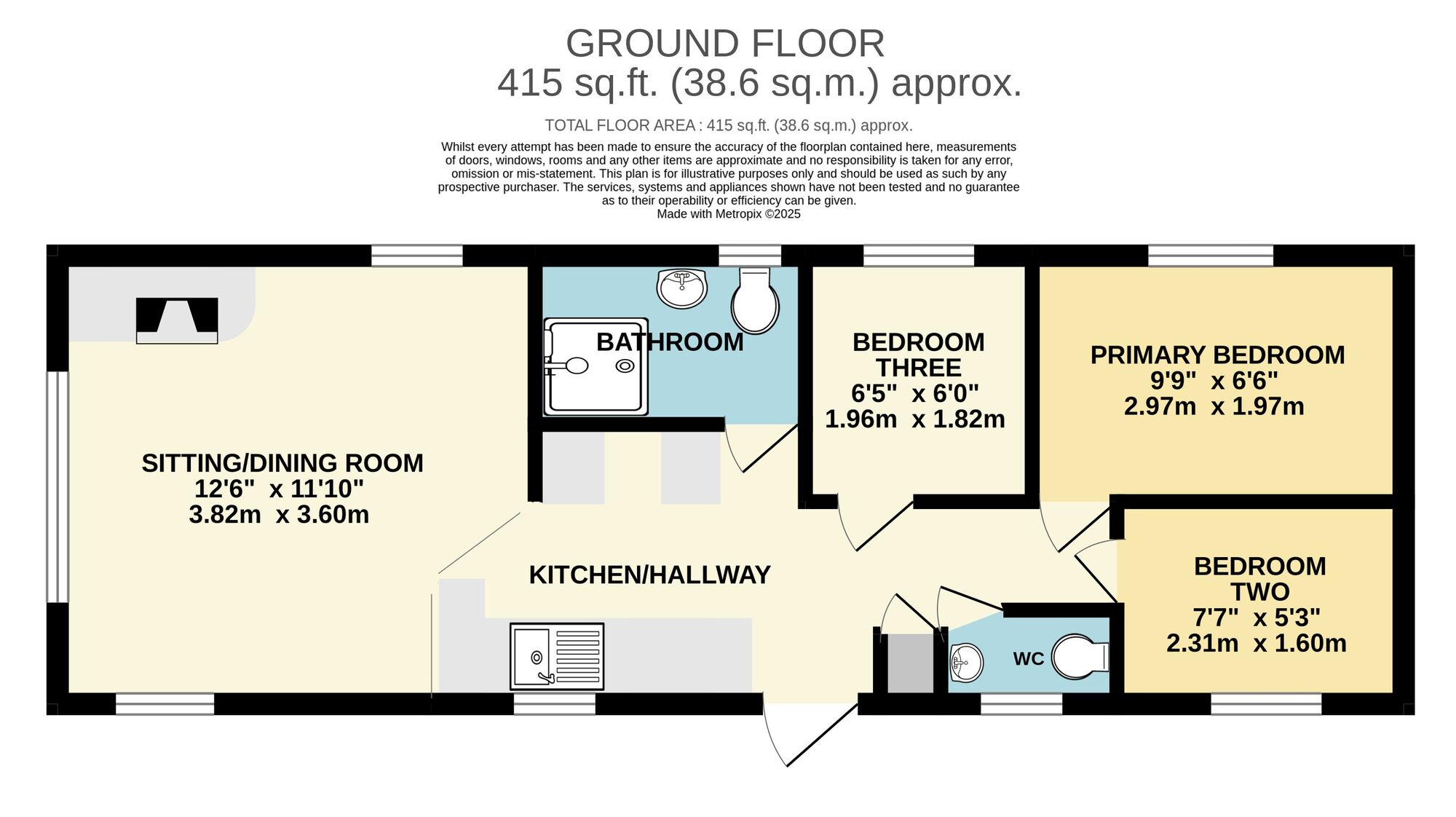 Floorplan of 3 bedroom Detached Property for sale, London Road, Willingham St. Mary, Suffolk, NR34
