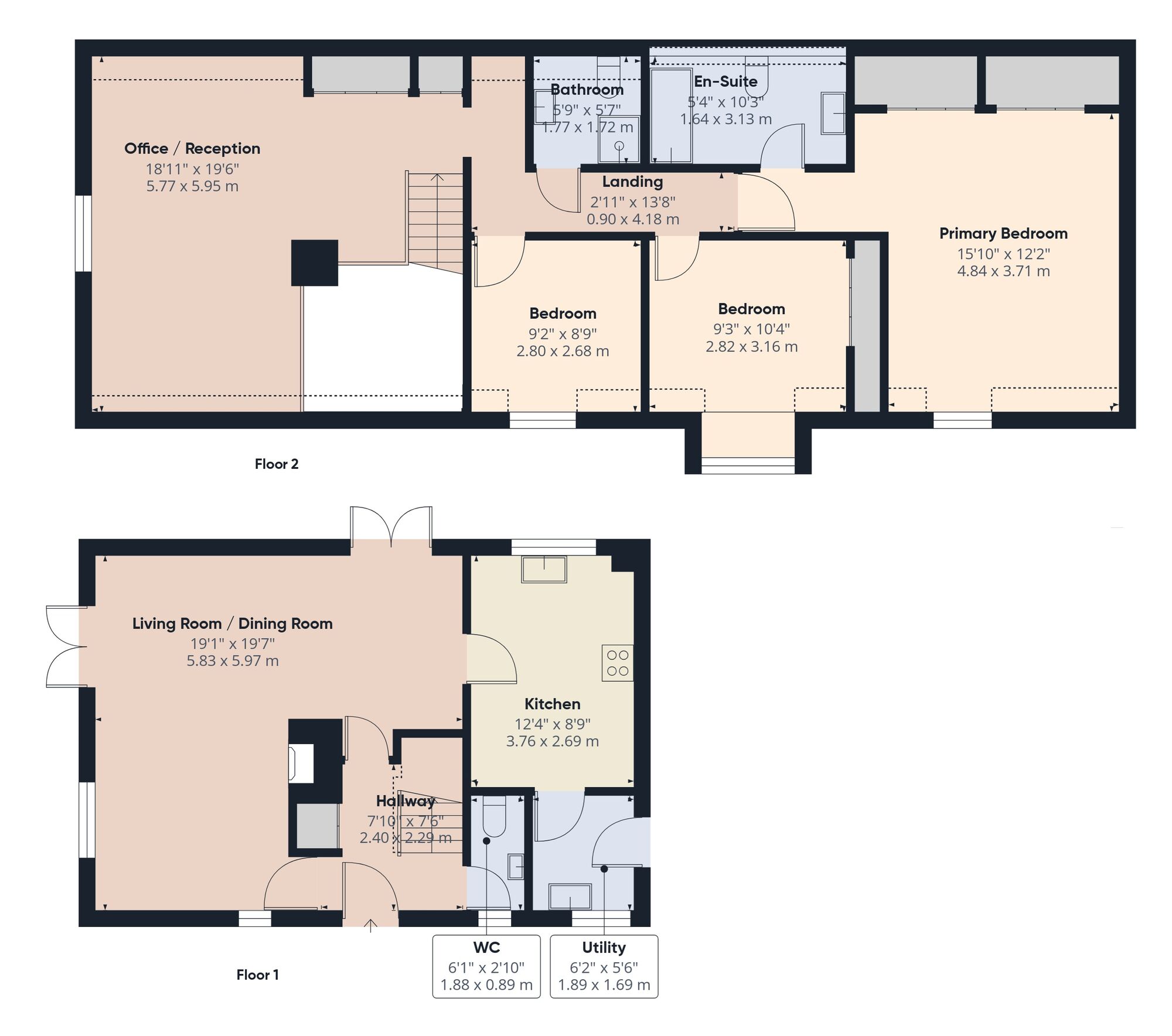 Floorplan of 3 bedroom Detached House for sale, Millway, Barnby, Suffolk, NR34
