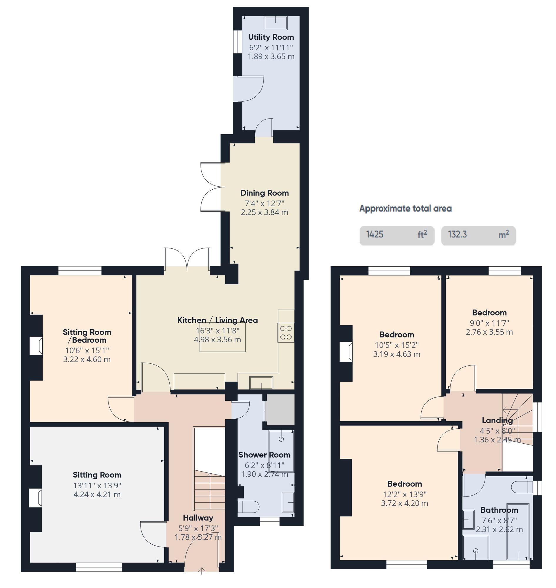 Floorplan of 4 bedroom Semi Detached House for sale, Station Road, Beccles, Suffolk, NR34