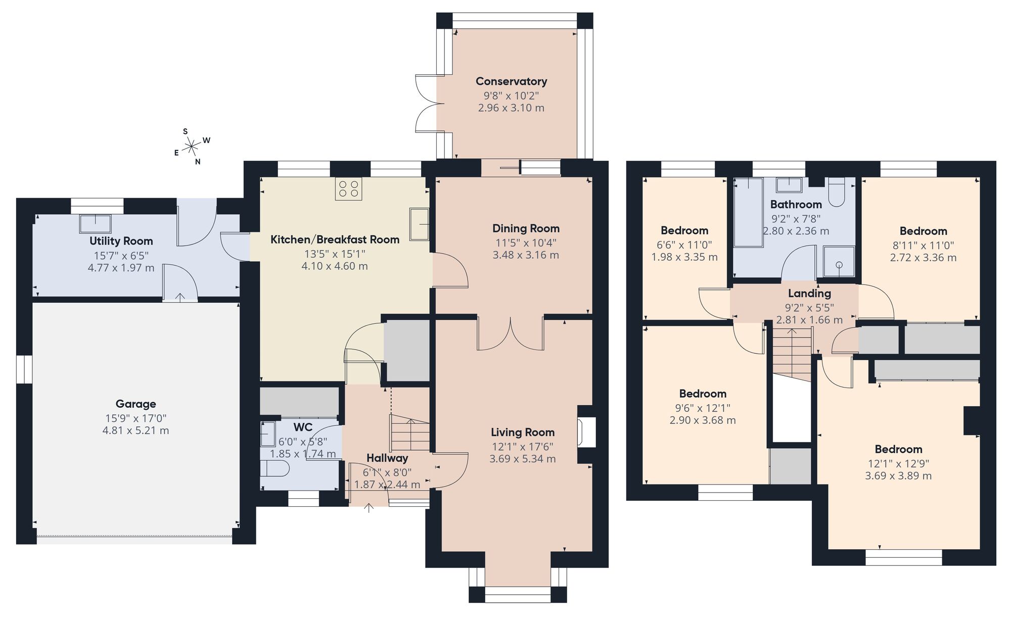 Floorplan of 4 bedroom Detached House for sale, Staithe Road, Burgh St. Peter, Norfolk, NR34