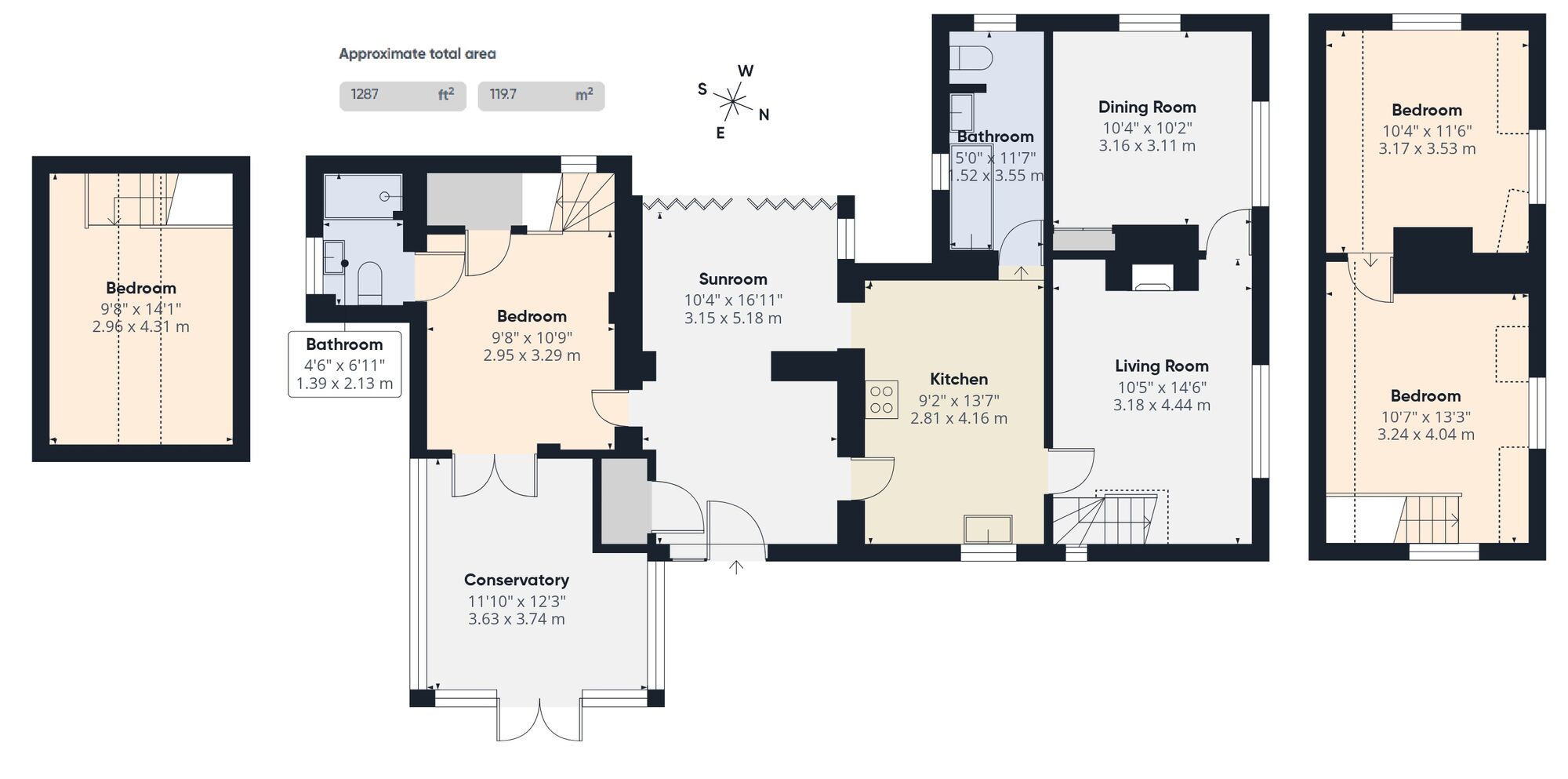 Floorplan of 4 bedroom Detached House for sale, Mill Lane, Barnby, Suffolk, NR34
