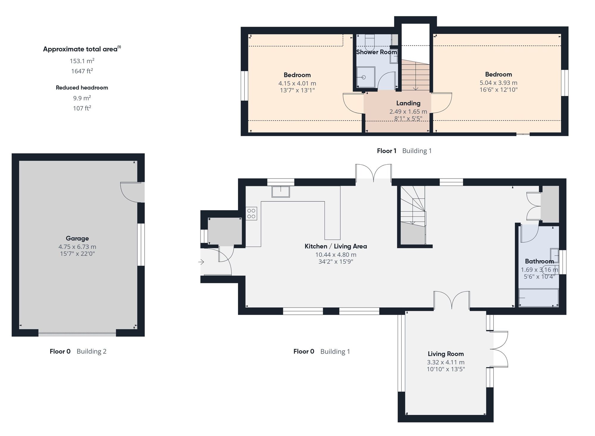 Floorplan of 2 bedroom Detached House for sale, Ipswich Road, Tivetshall St. Mary, Norfolk, NR15