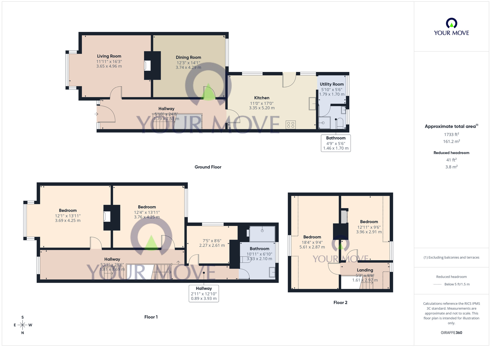 Floorplan of 5 bedroom Semi Detached House for sale, Corton Road, Lowestoft, Suffolk, NR32