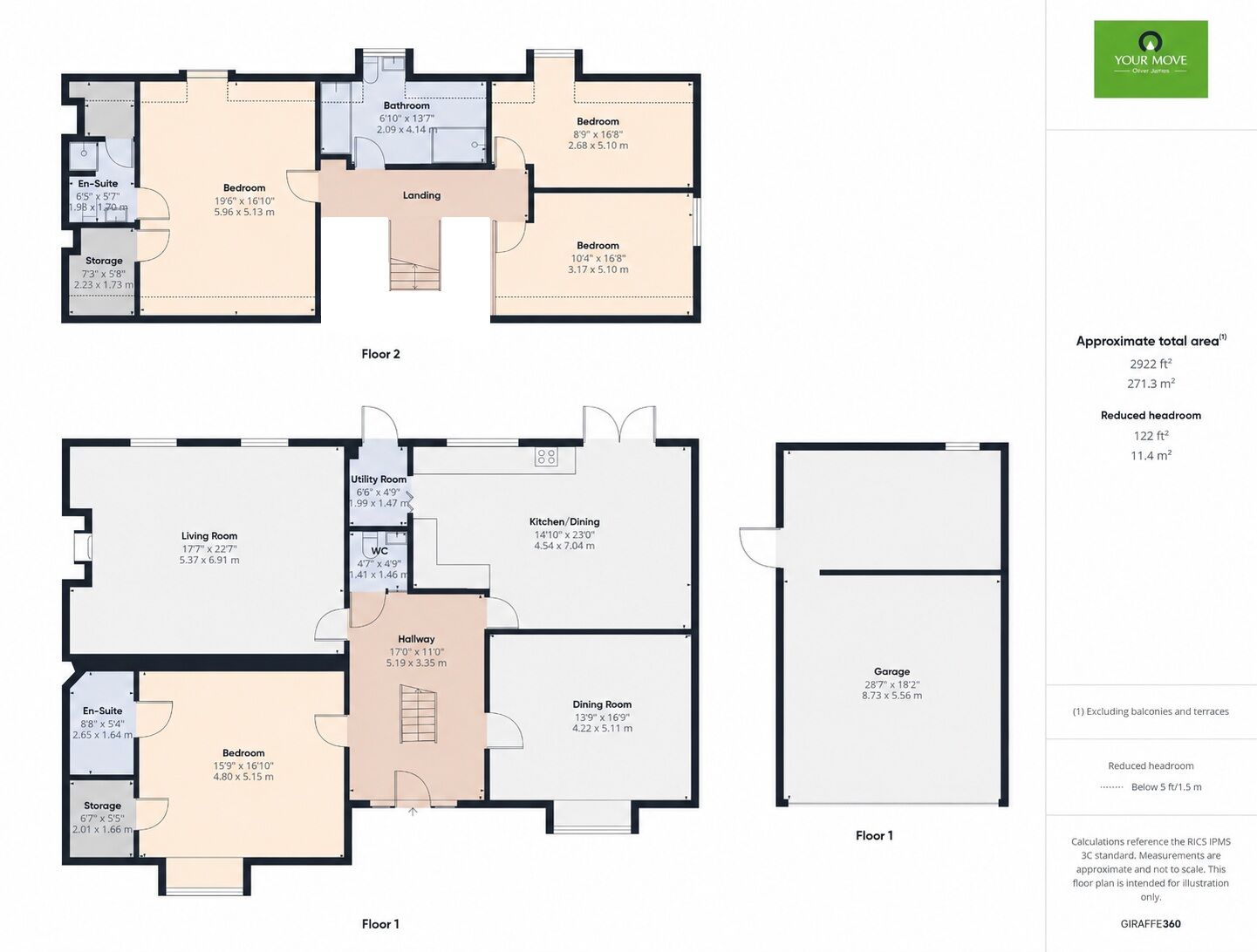 Floorplan of 4 bedroom Detached House for sale, Harleston Road, Rushall, Norfolk, IP21