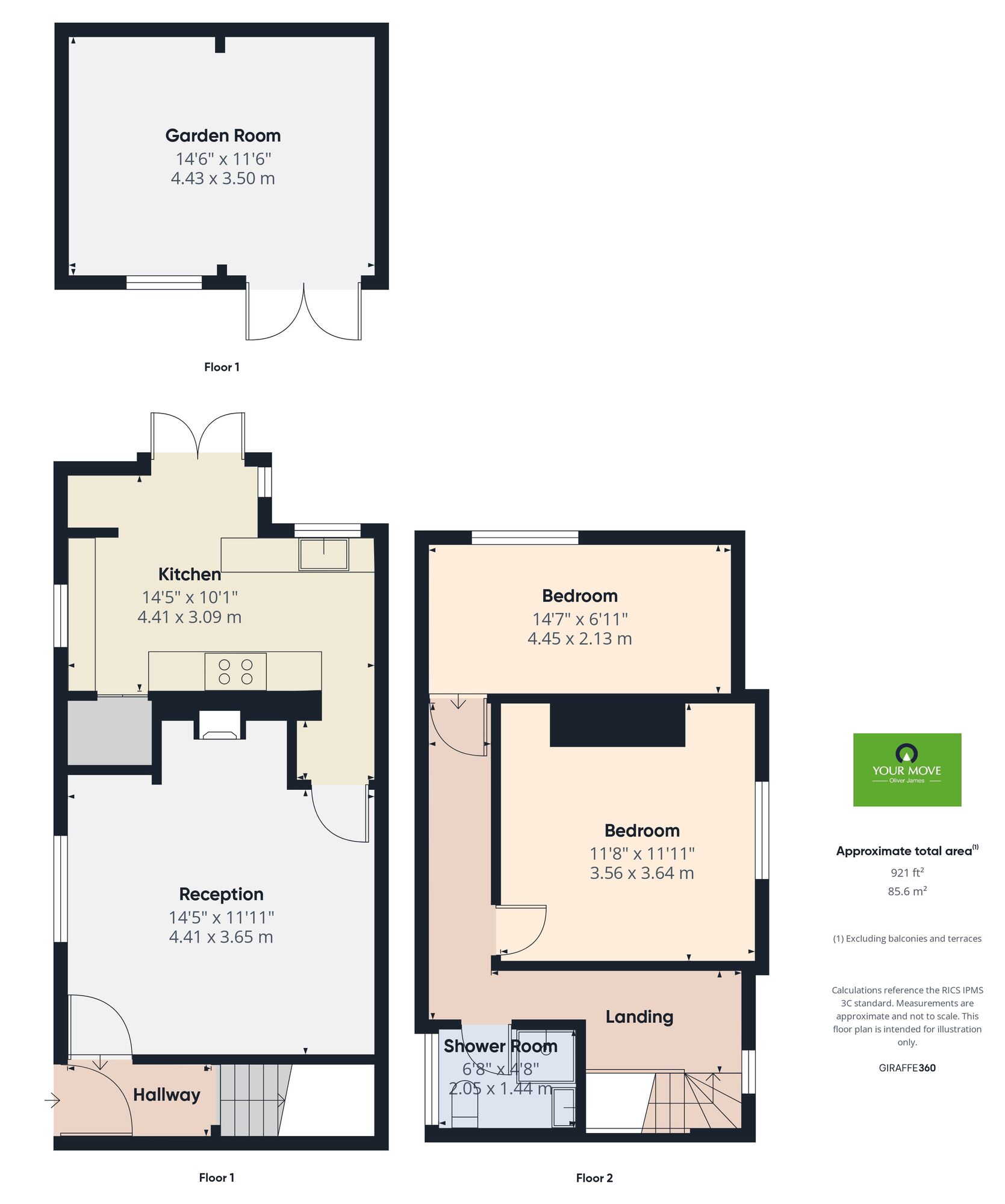 Floorplan of 2 bedroom Semi Detached House for sale, Loddon Road, Gillingham, Norfolk, NR34