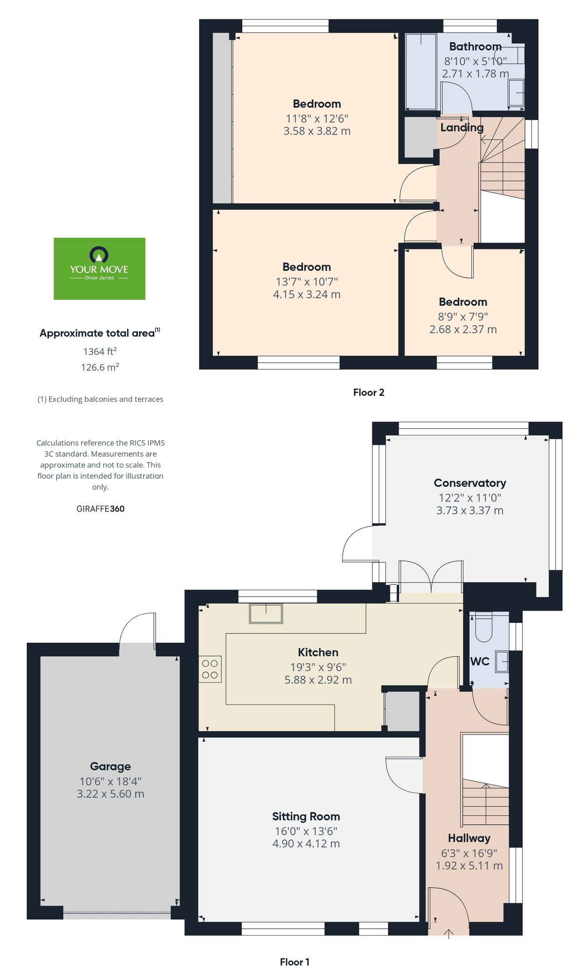 Floorplan of 3 bedroom Detached House for sale, Fullers Close, Toft Monks, Norfolk, NR34
