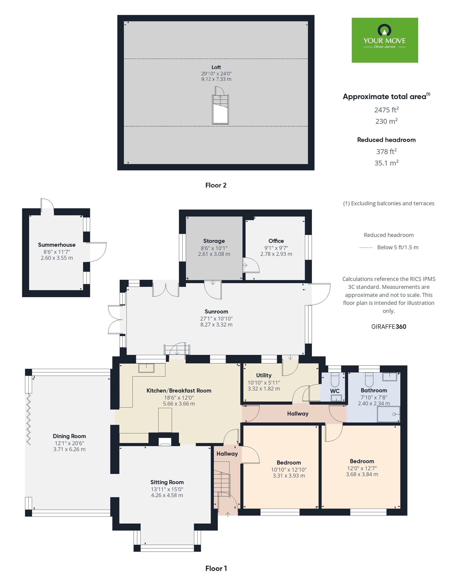 Floorplan of 2 bedroom Detached Bungalow for sale, Lewis Close, Ditchingham, Norfolk, NR35