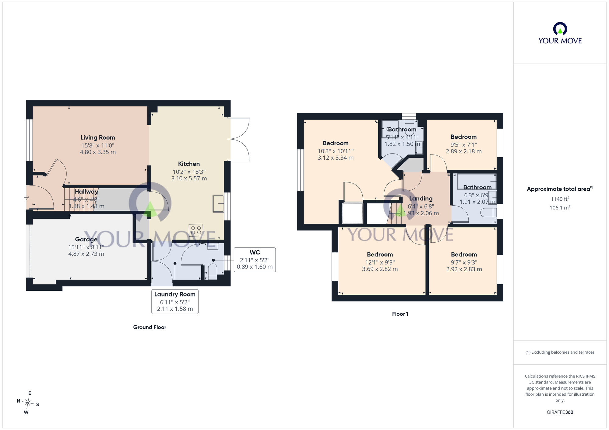 Floorplan of 4 bedroom Detached House for sale, Dubordien Close, Oulton, Suffolk, NR32