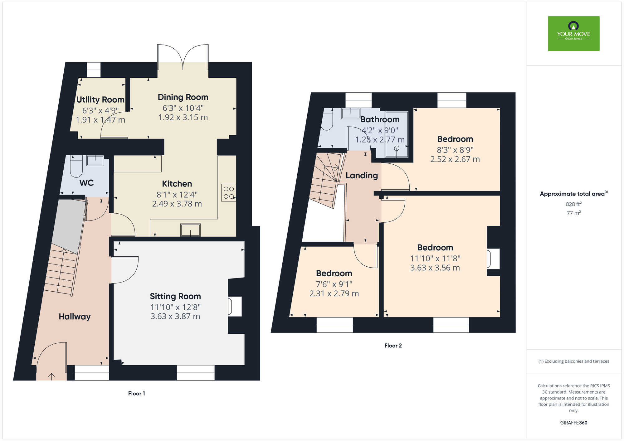 Floorplan of 3 bedroom Mid Terrace House for sale, St. Johns Road, Bungay, Suffolk, NR35