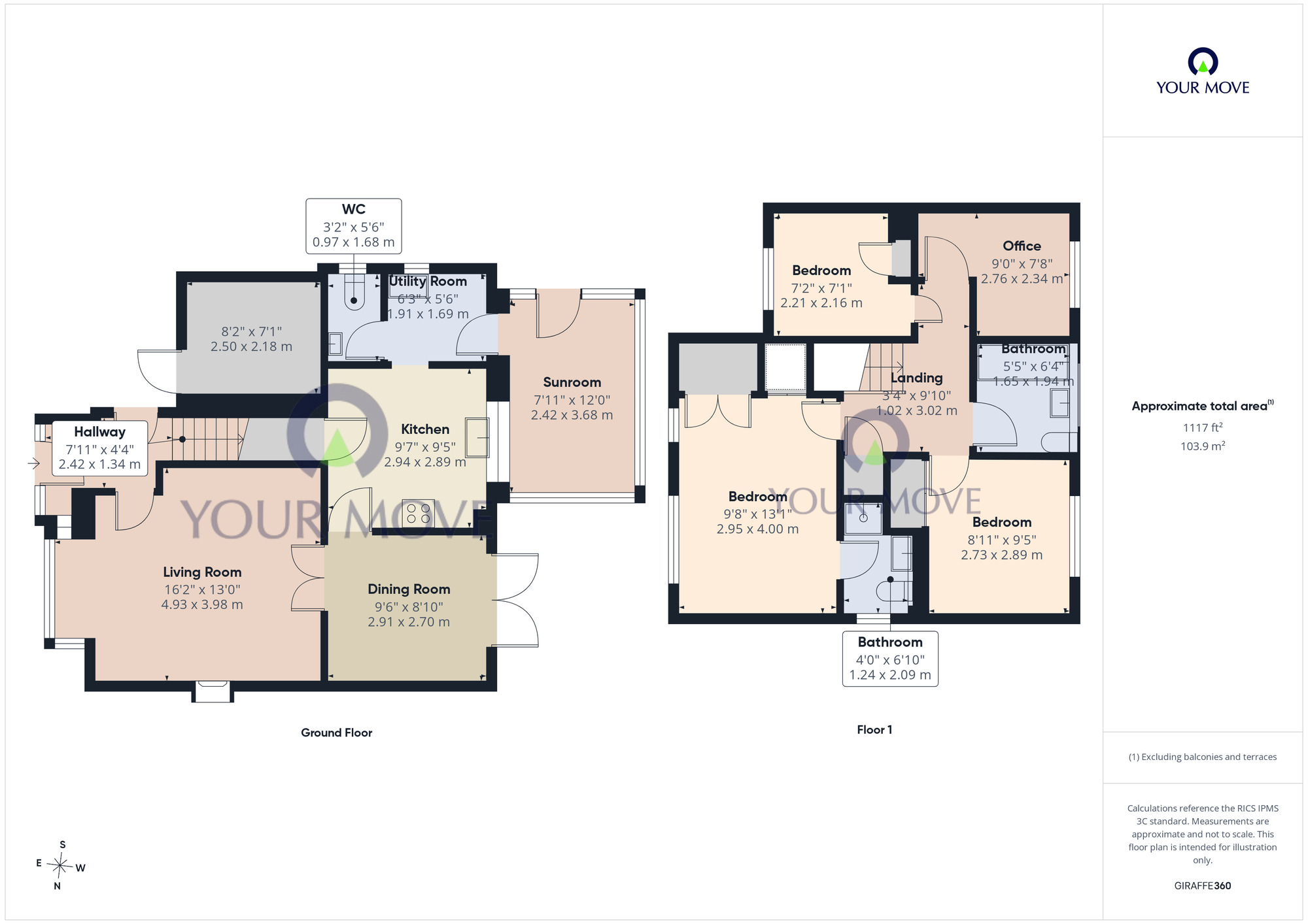 Floorplan of 4 bedroom Detached House for sale, Coverdale, Carlton Colville, Suffolk, NR33