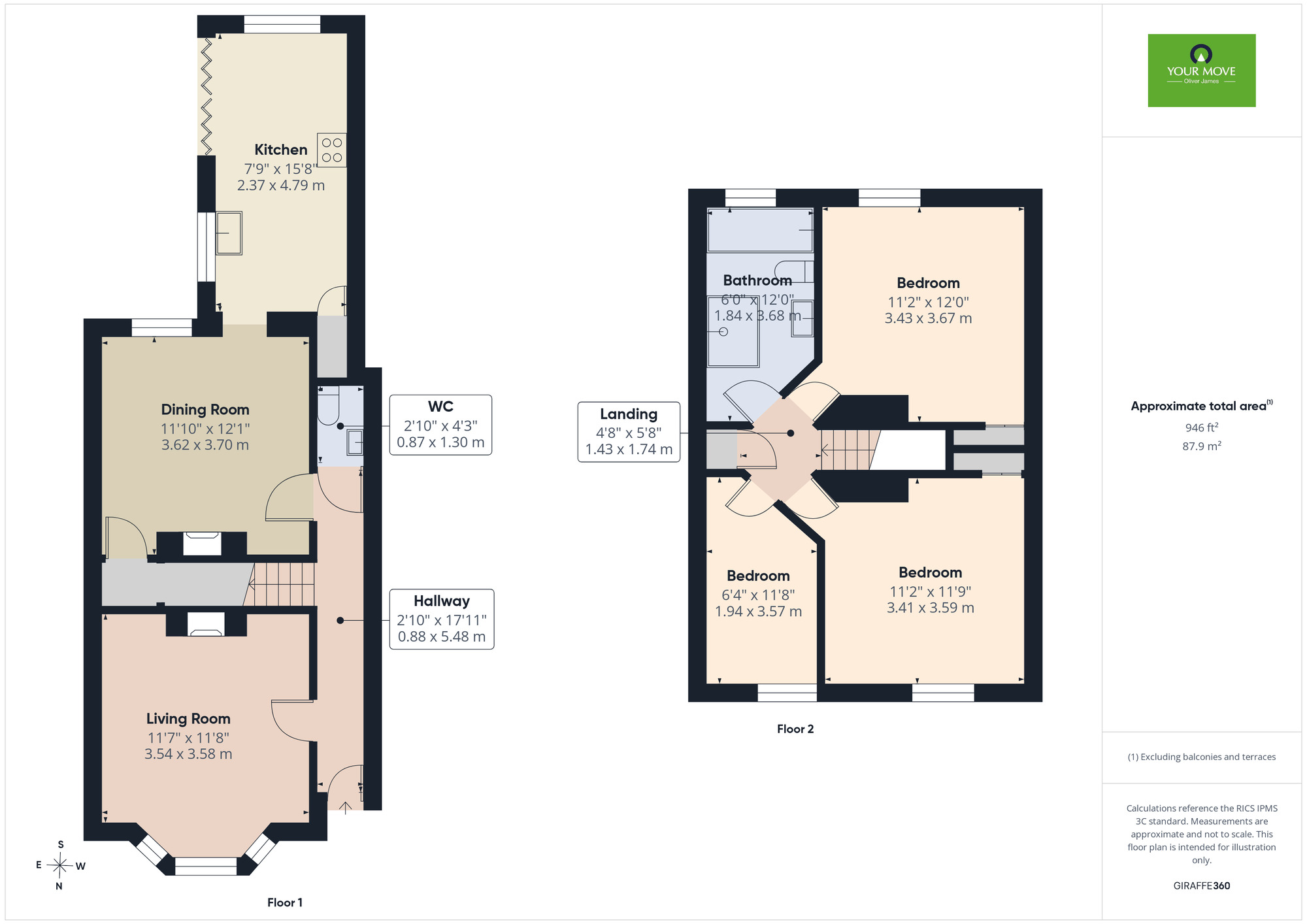 Floorplan of 3 bedroom Mid Terrace House for sale, Carlton Road, Lowestoft, Suffolk, NR33
